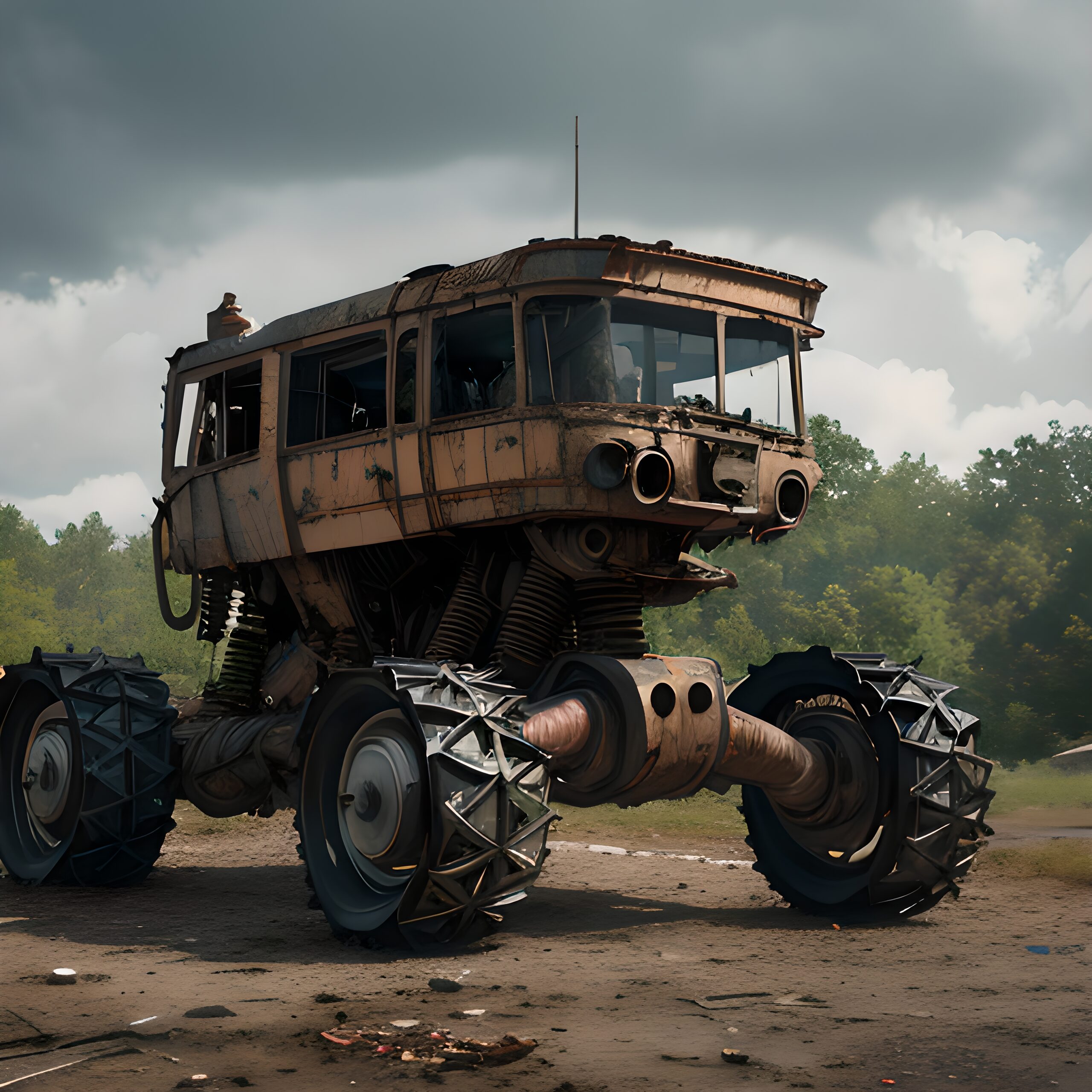 Post-Apocalyptic Custom Terrain Vehicle