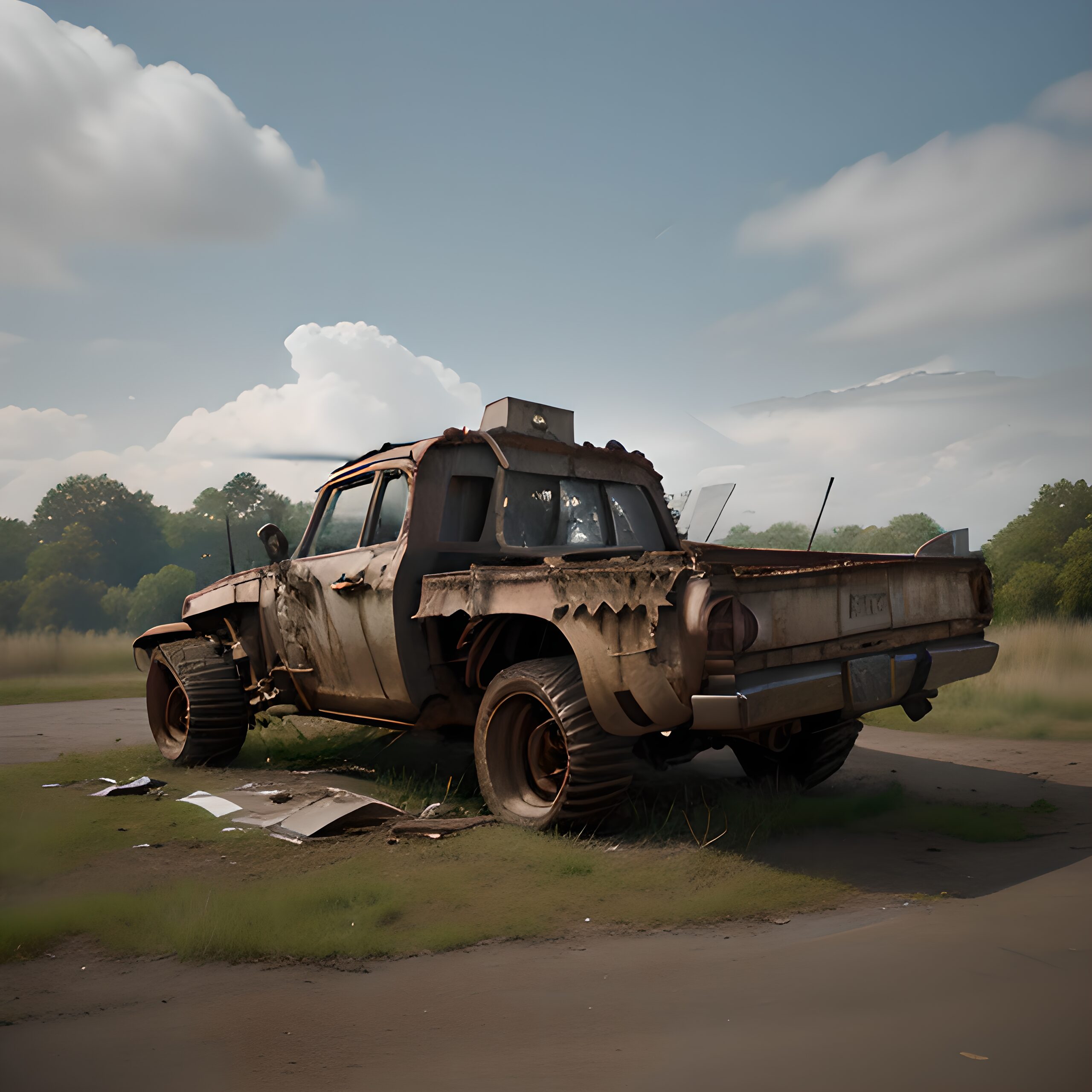 Abandoned Vintage Pickup Truck