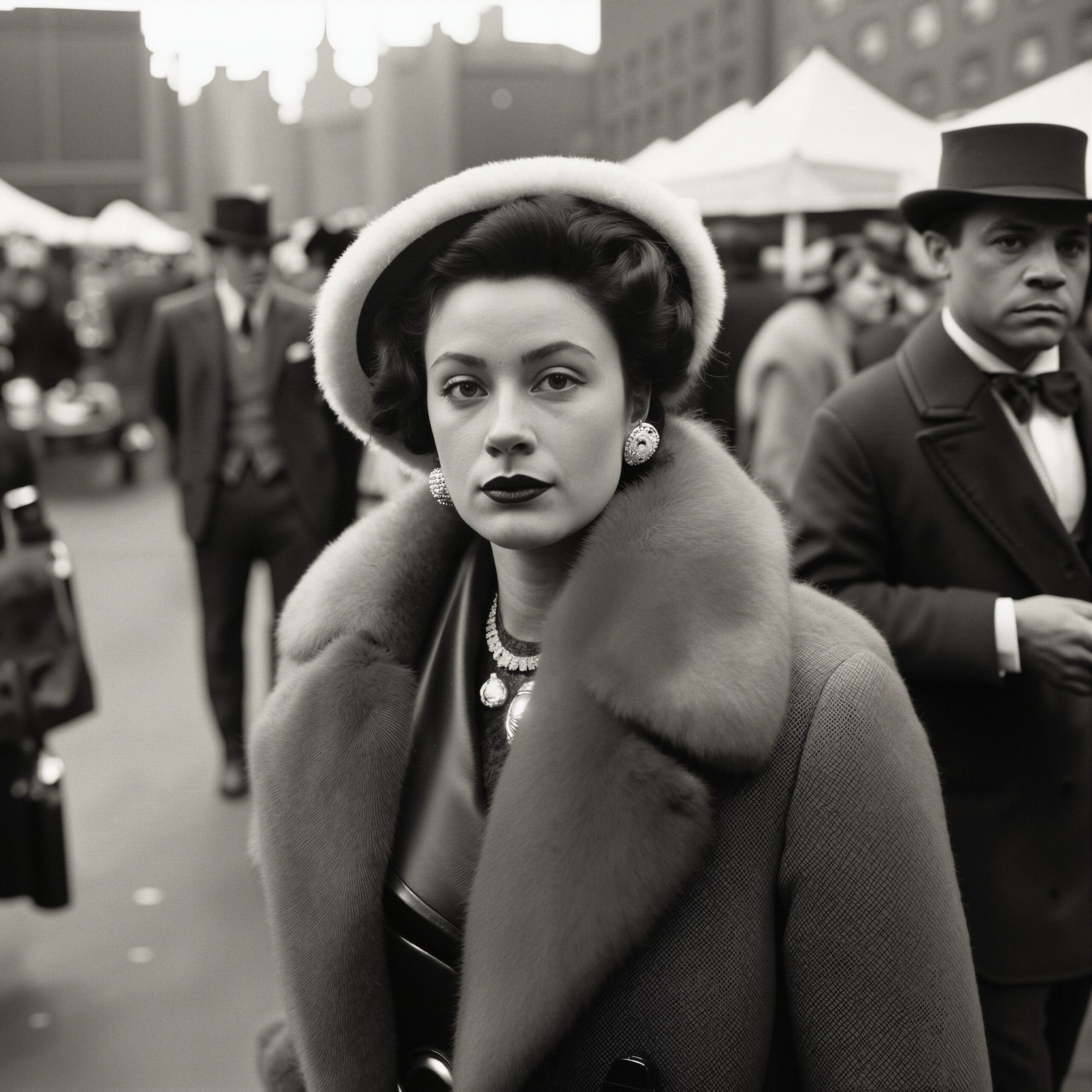 Vintage Glamour At Street Market