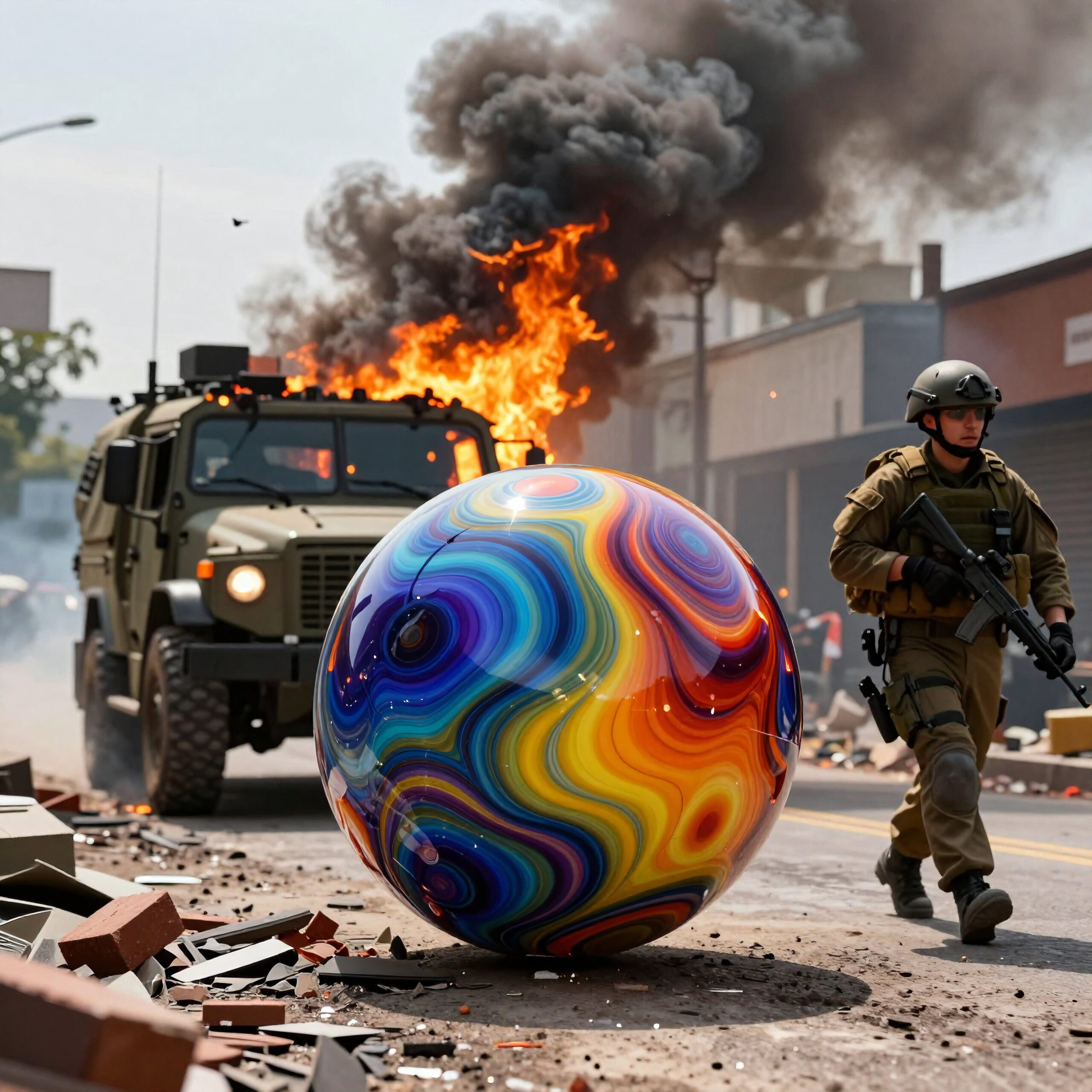 Cosmic Orb Amidst War