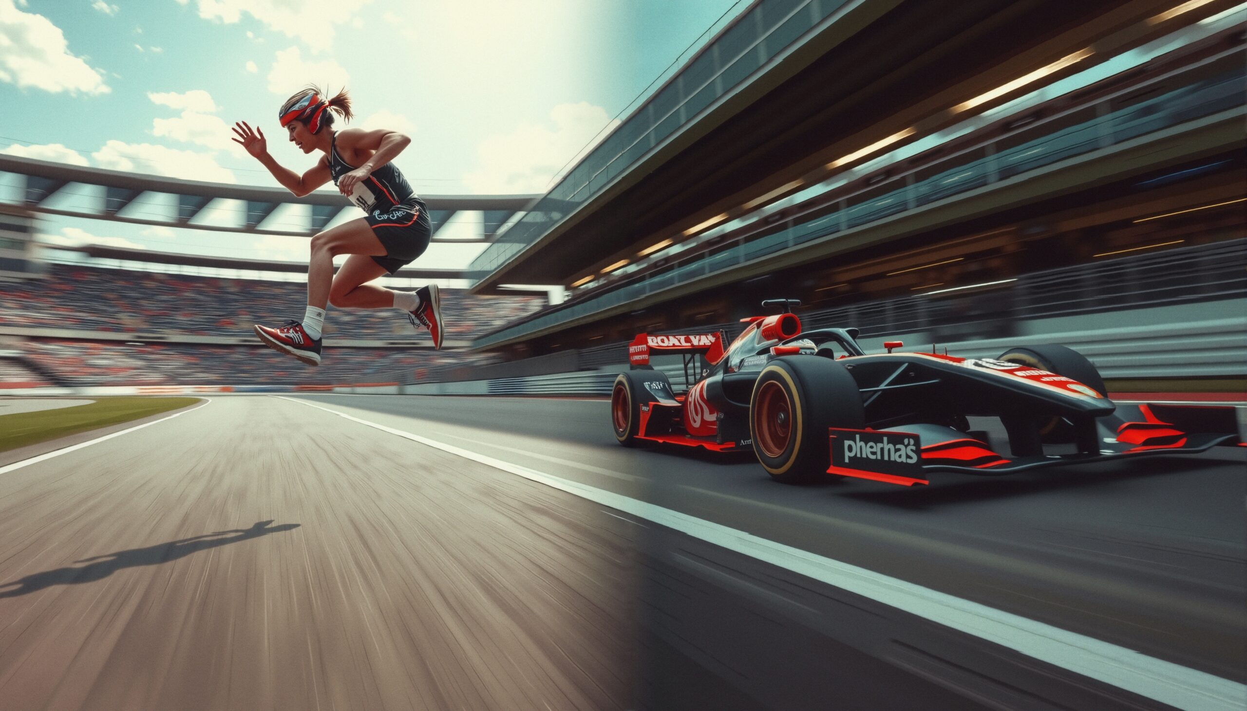 Dynamic Leap on Race Track