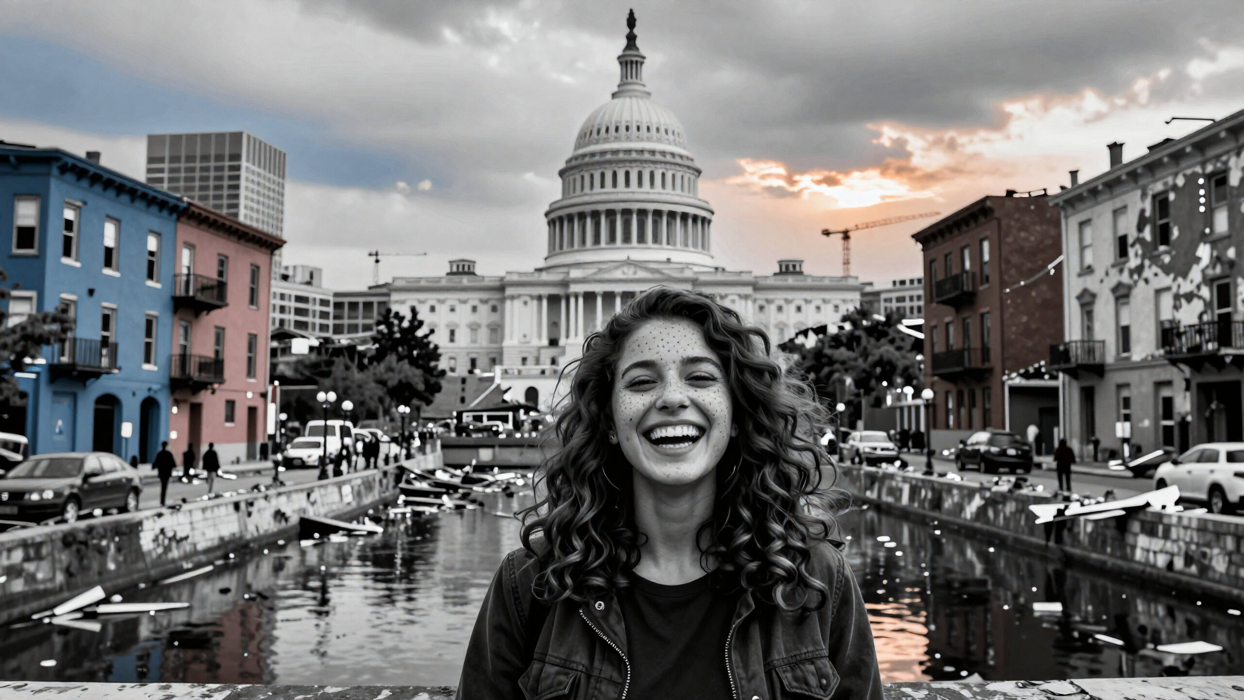 Joyful Smile Before Capitol