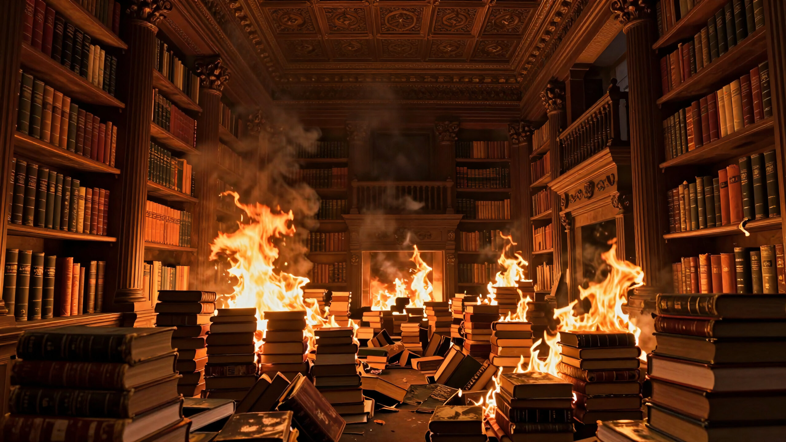 Burning Library