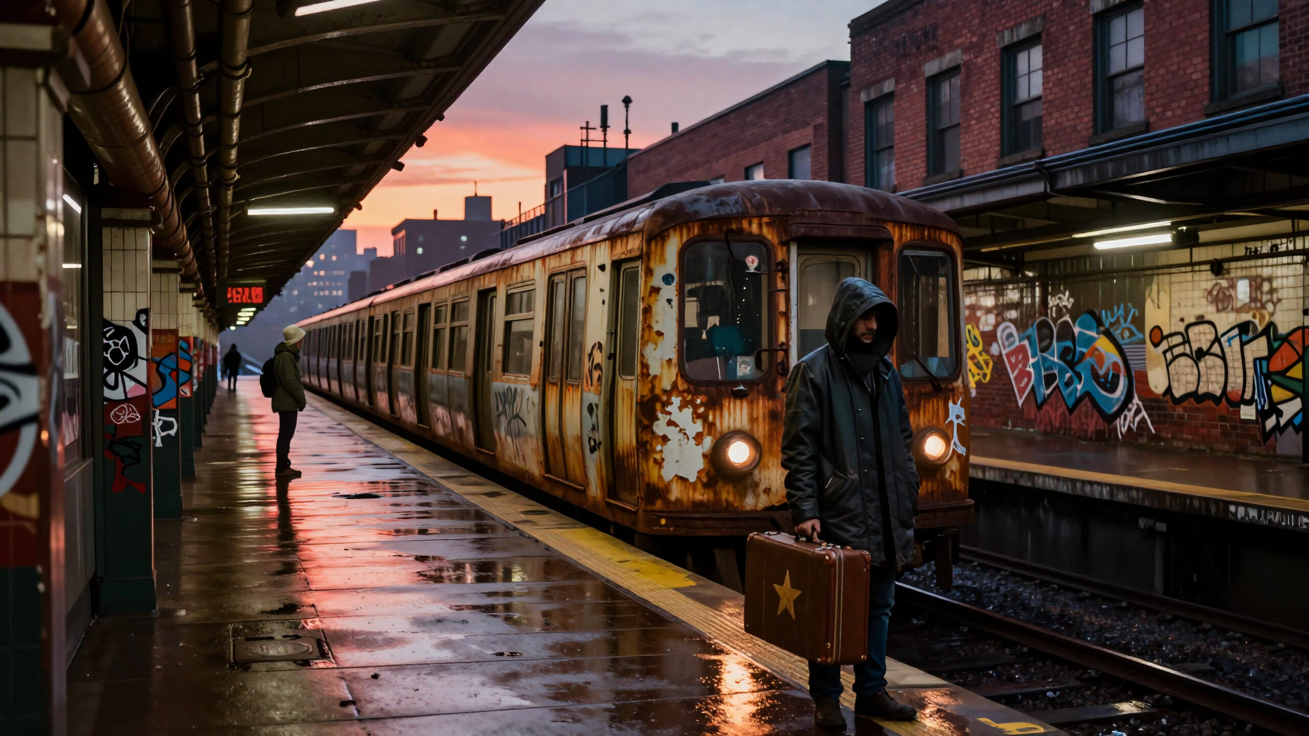 Twilight Station Reflection