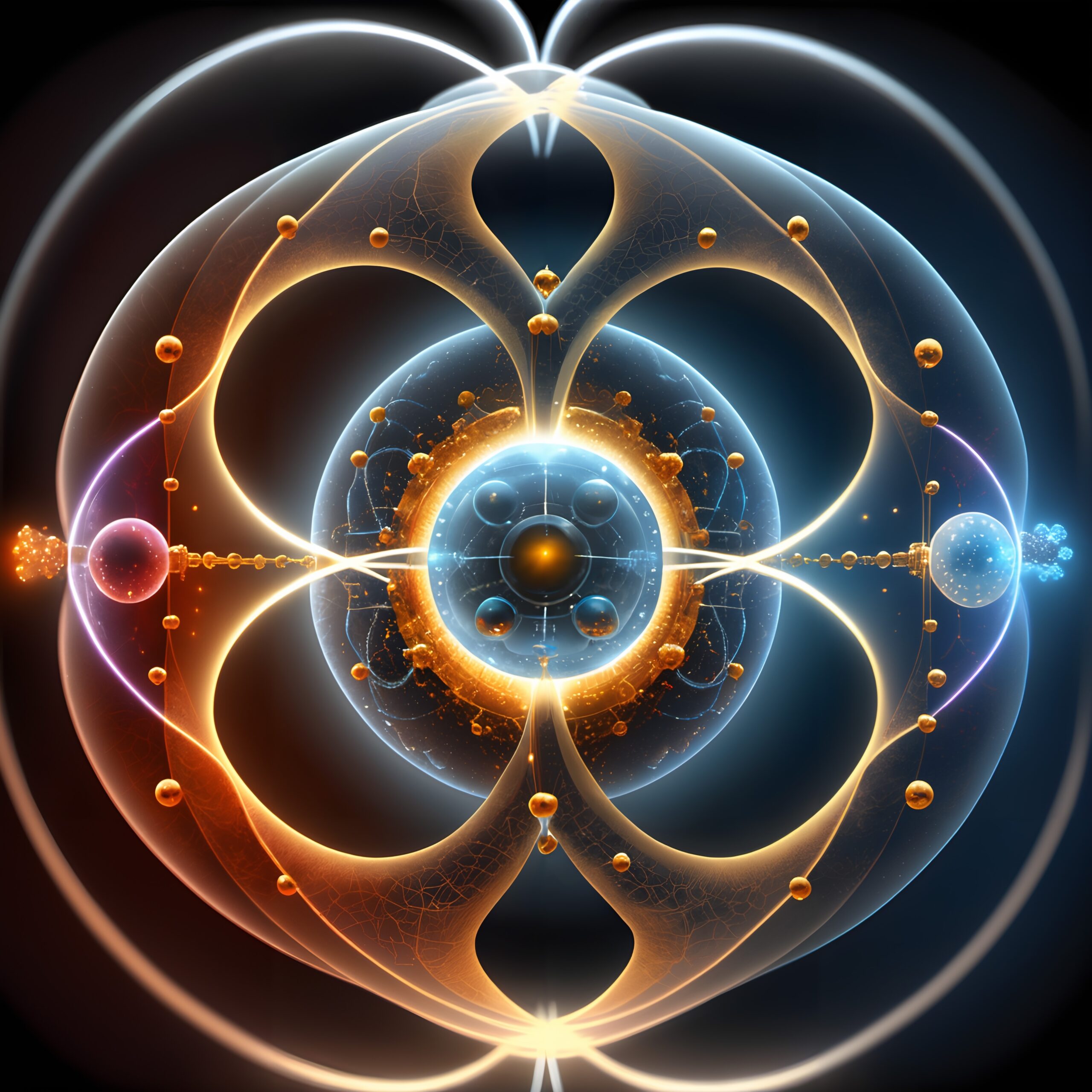 Intricate Cosmic Energy Pattern