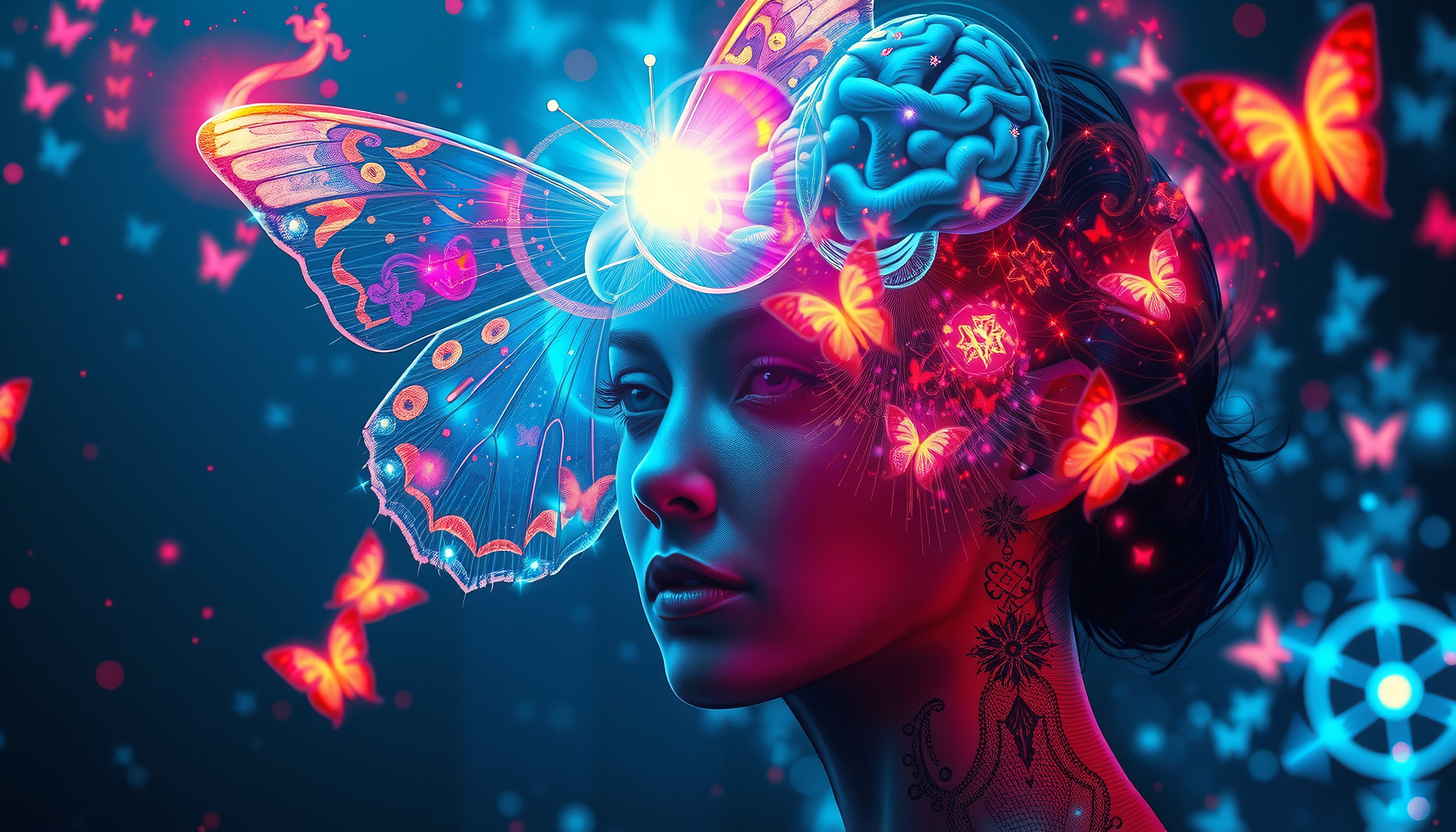 Butterflies Illuminate Woman’s Imagination