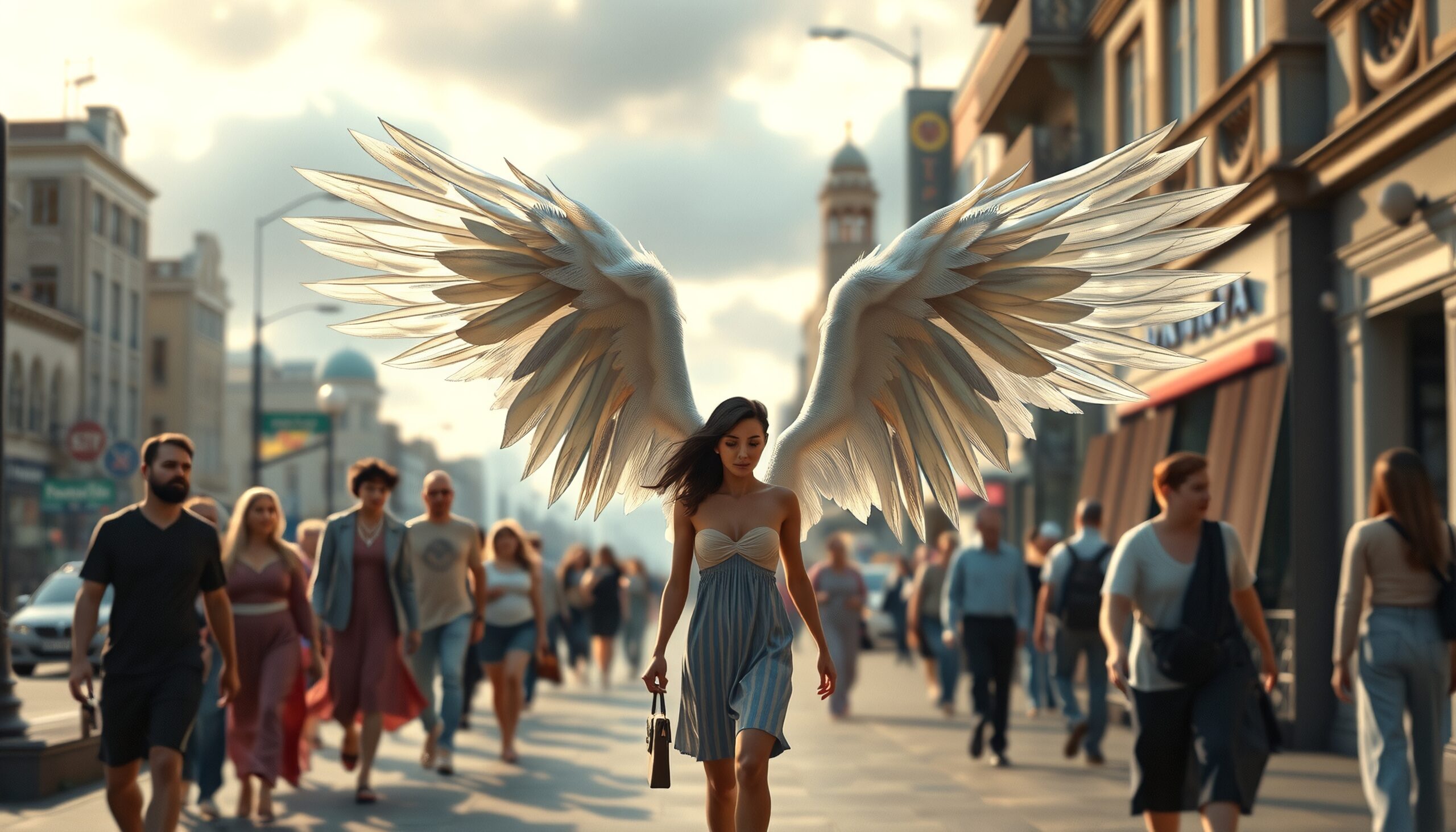 Angel in the Urban Street