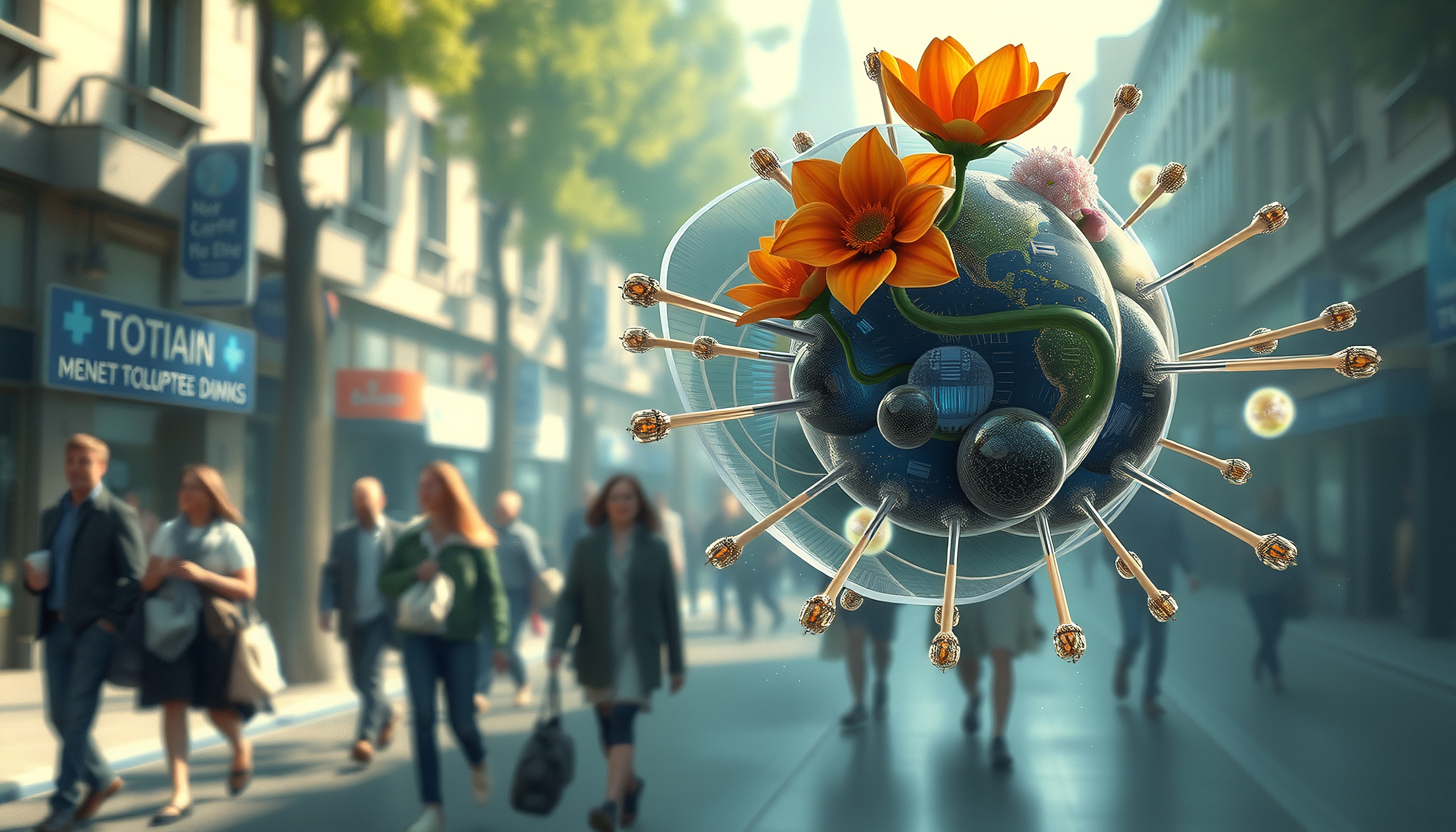 Conceptual Globe of Global Connectivity