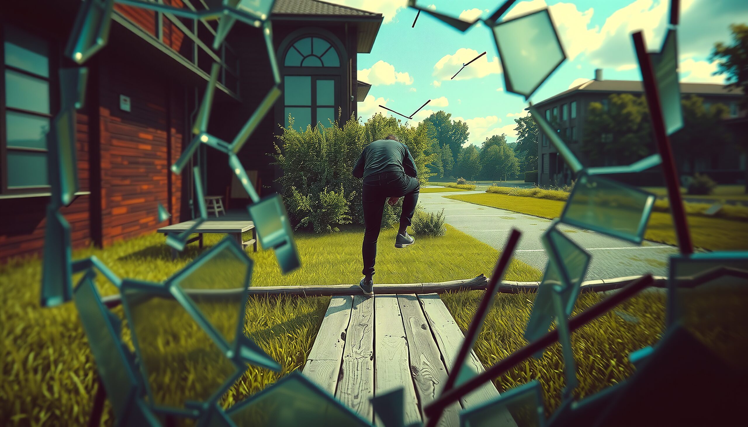 Escape Through Shattered Glass