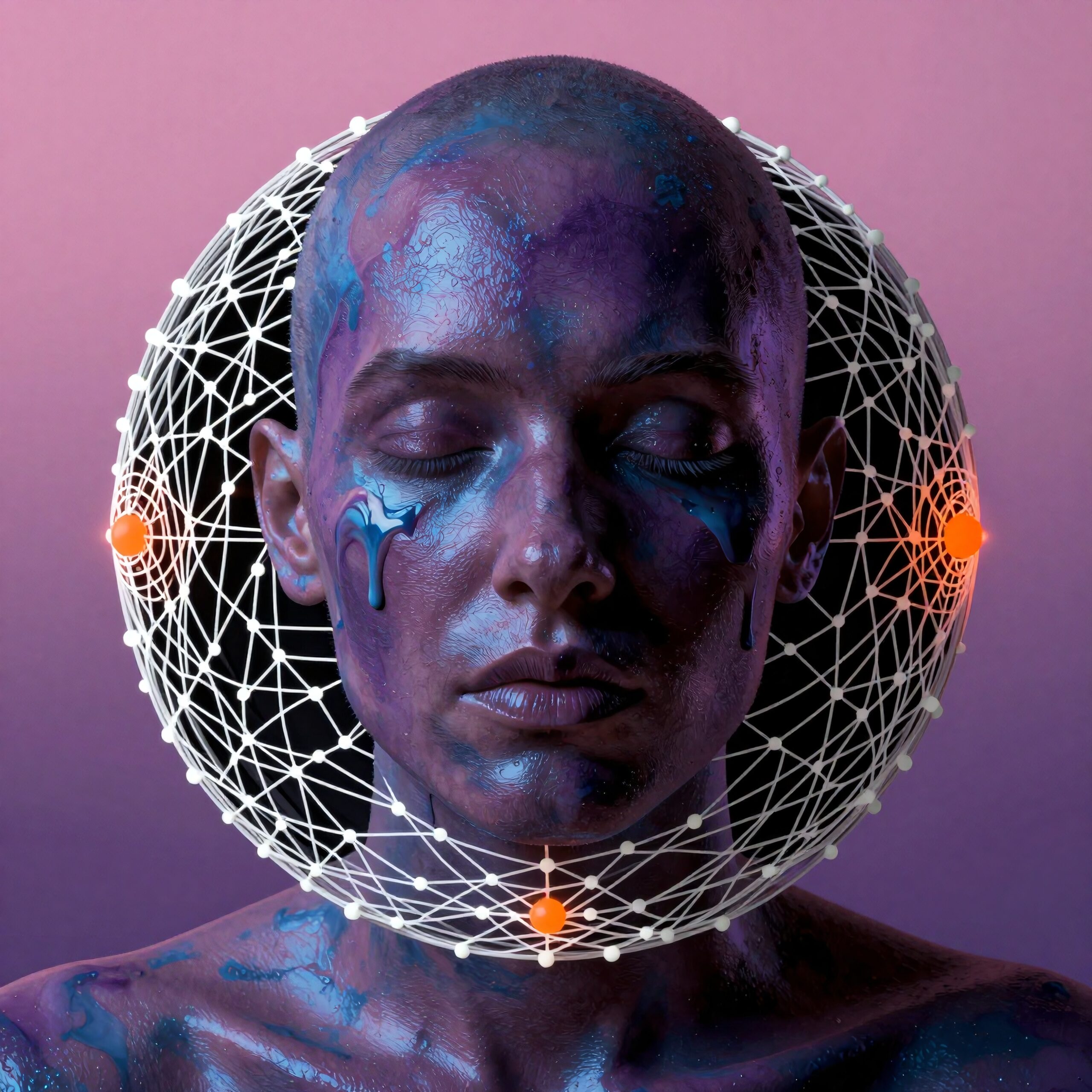 Futuristic Digital Art Portrait