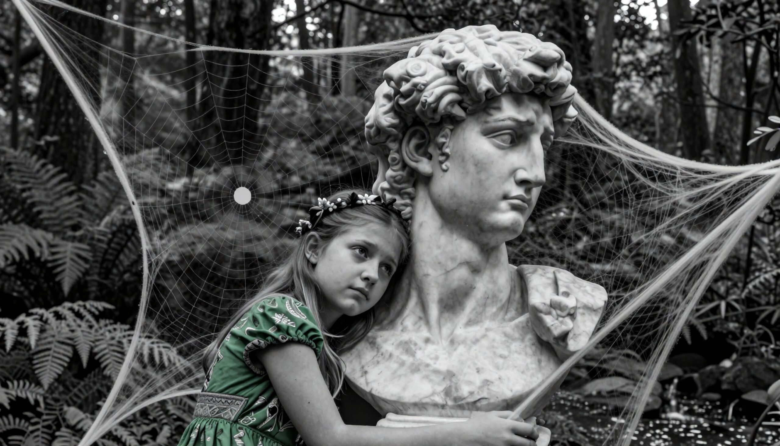 Dreamy Woodland and Marble Scene