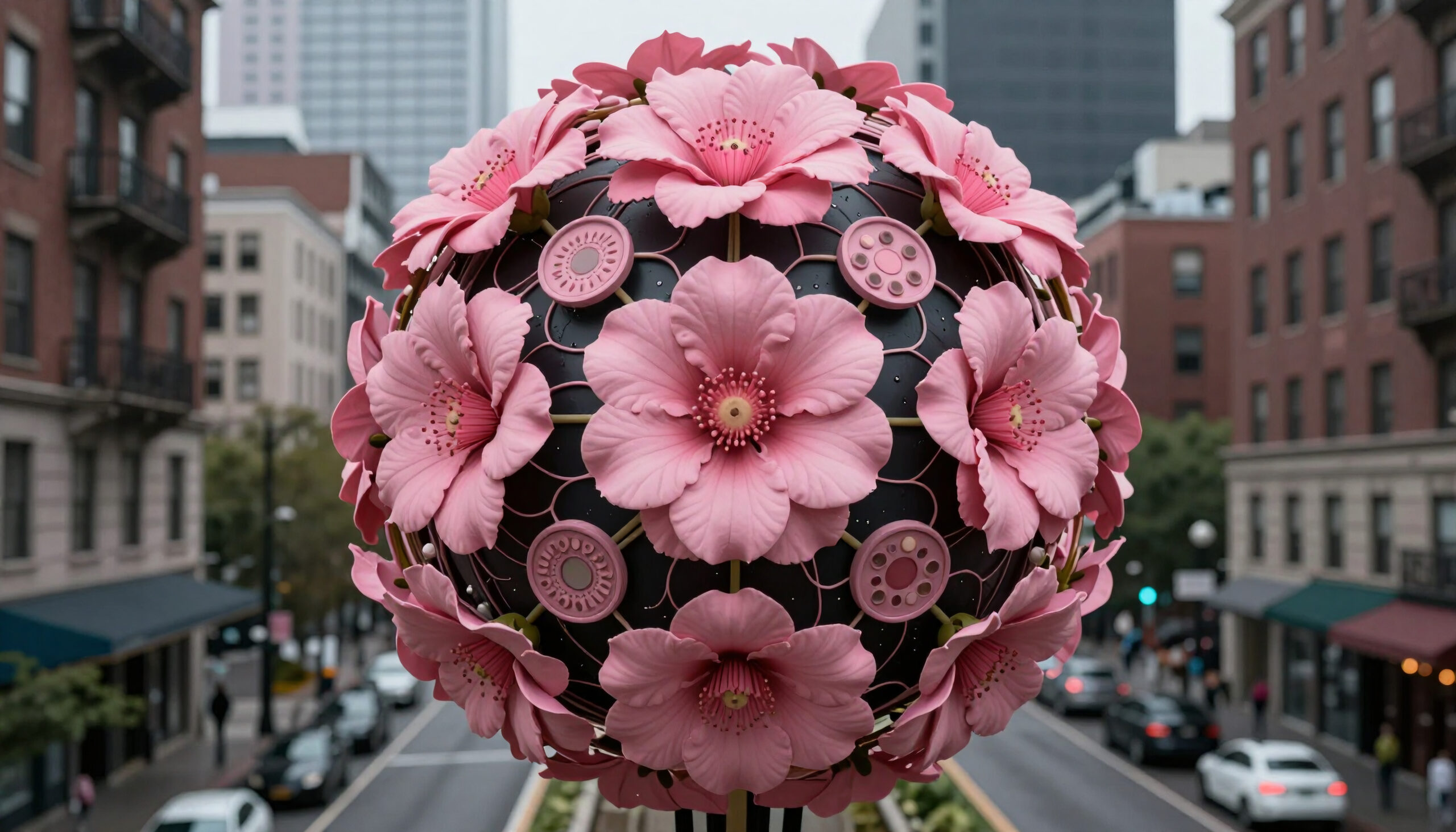 Blossom Sphere Urban Art