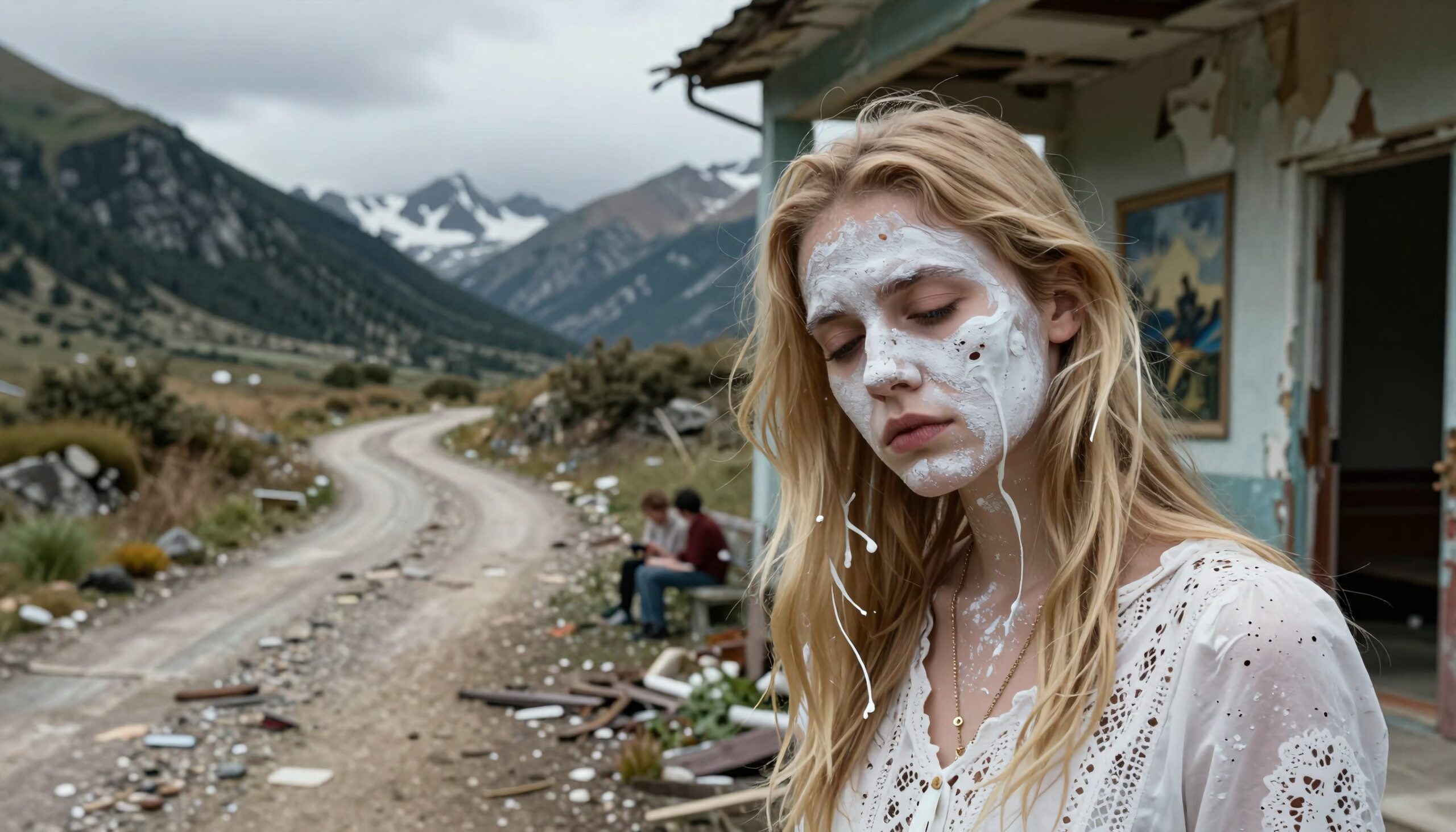 Abandoned road and veiled thoughts