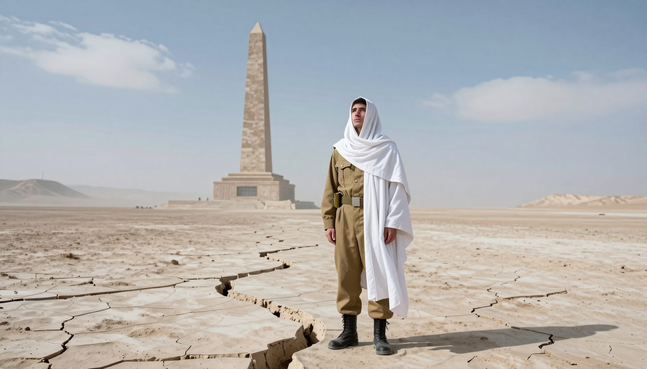 Deserted Monument and Soldier’s Gaze