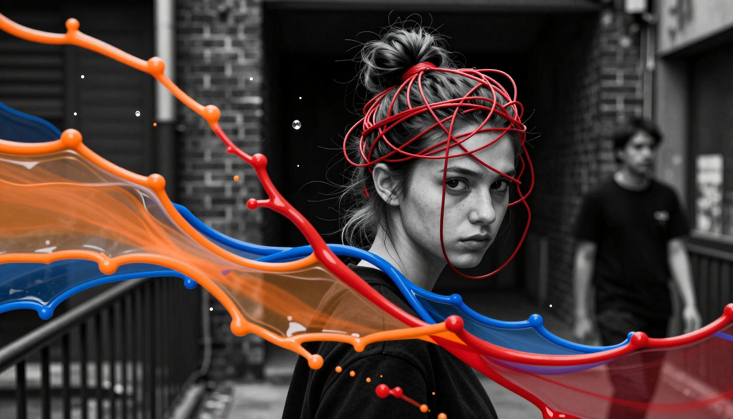 Colorful Expression in Urban Alley