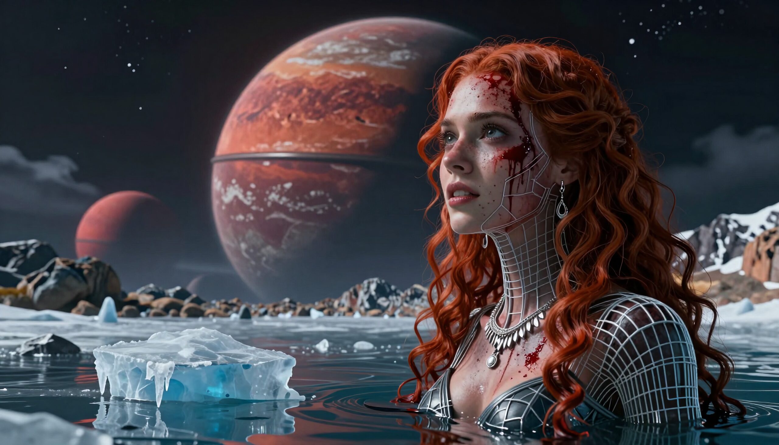 Sci-fi Fantasy Red-haired Woman