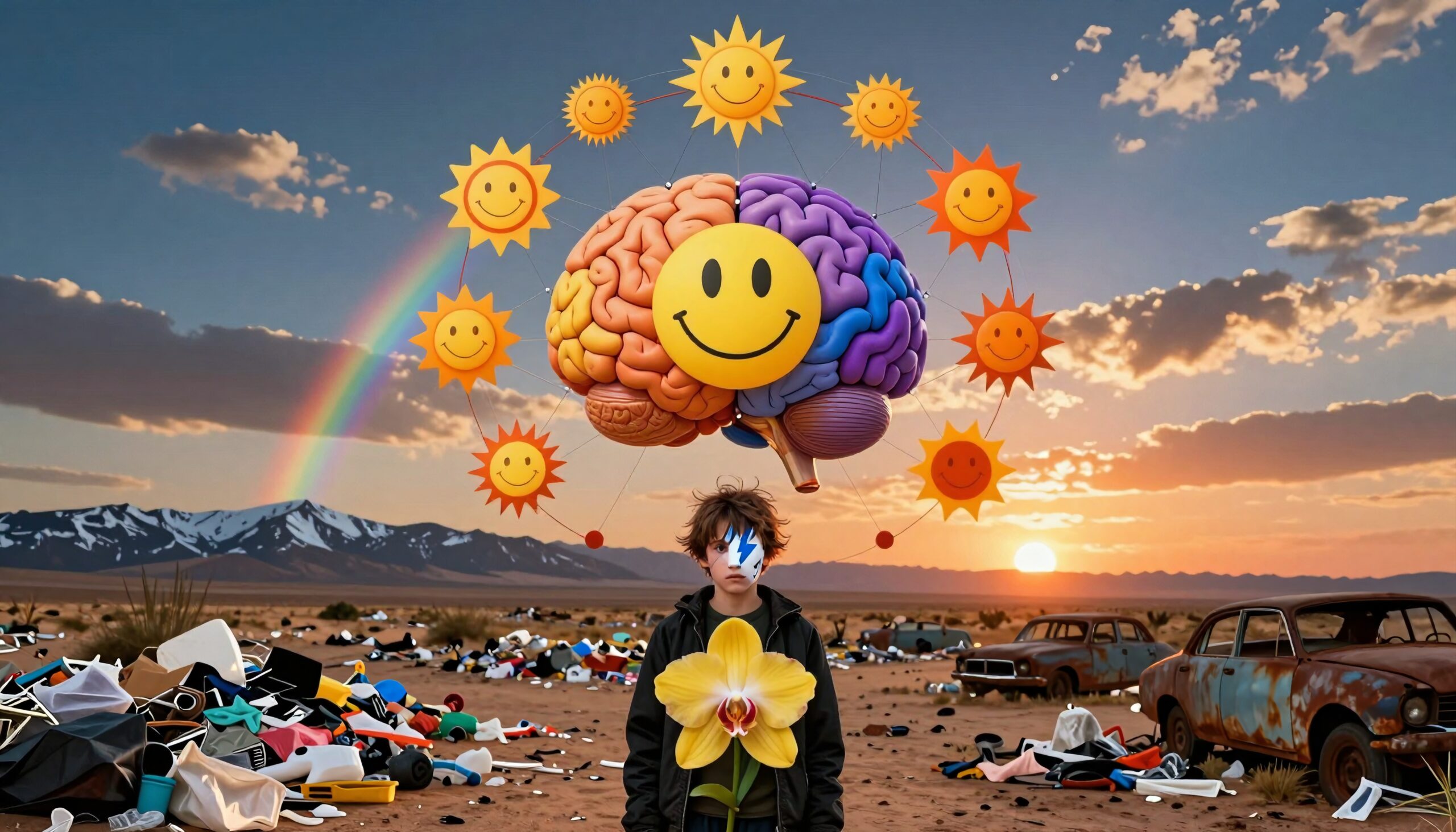 Surreal Desert Brain Fantasy