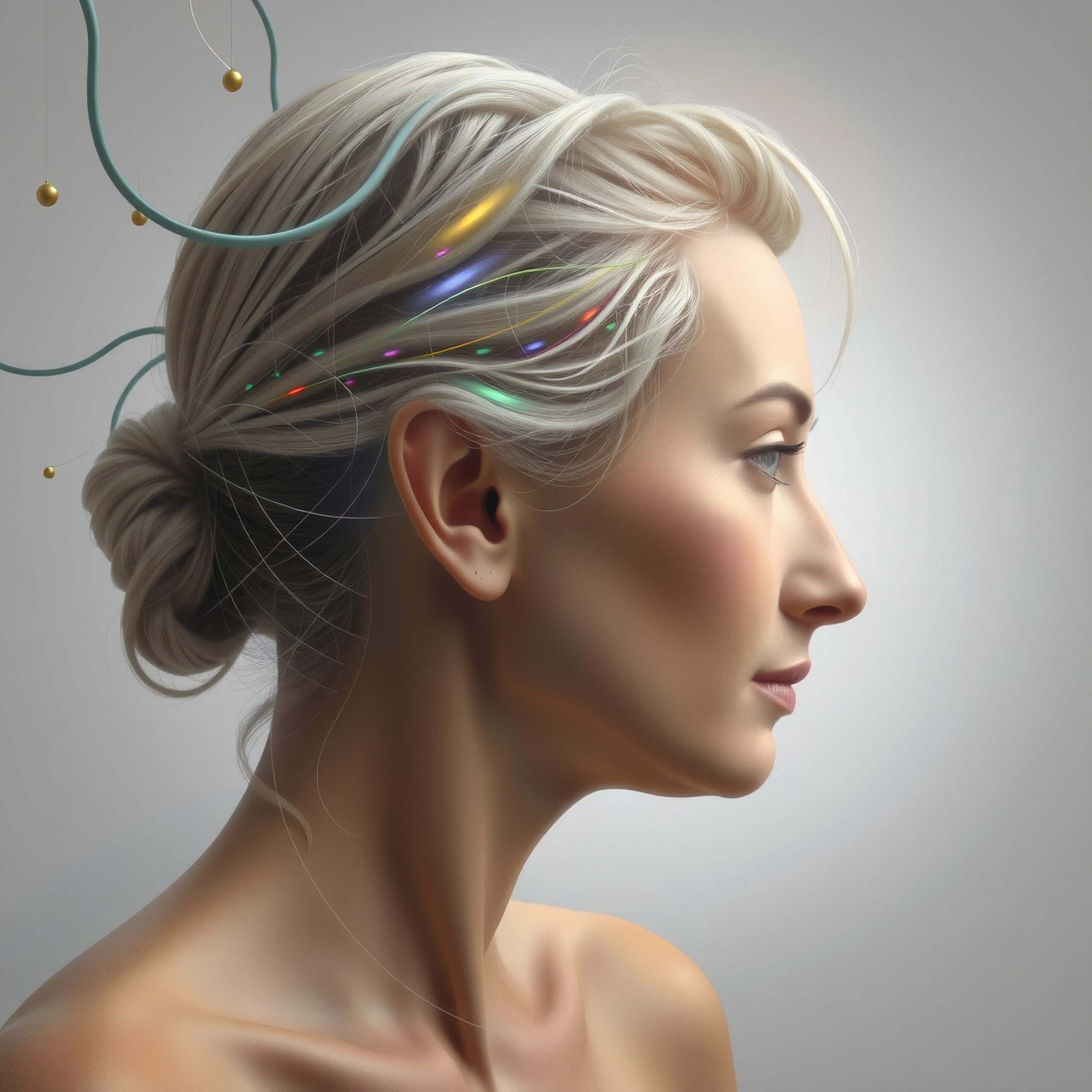 Futuristic Digital Hair Design
