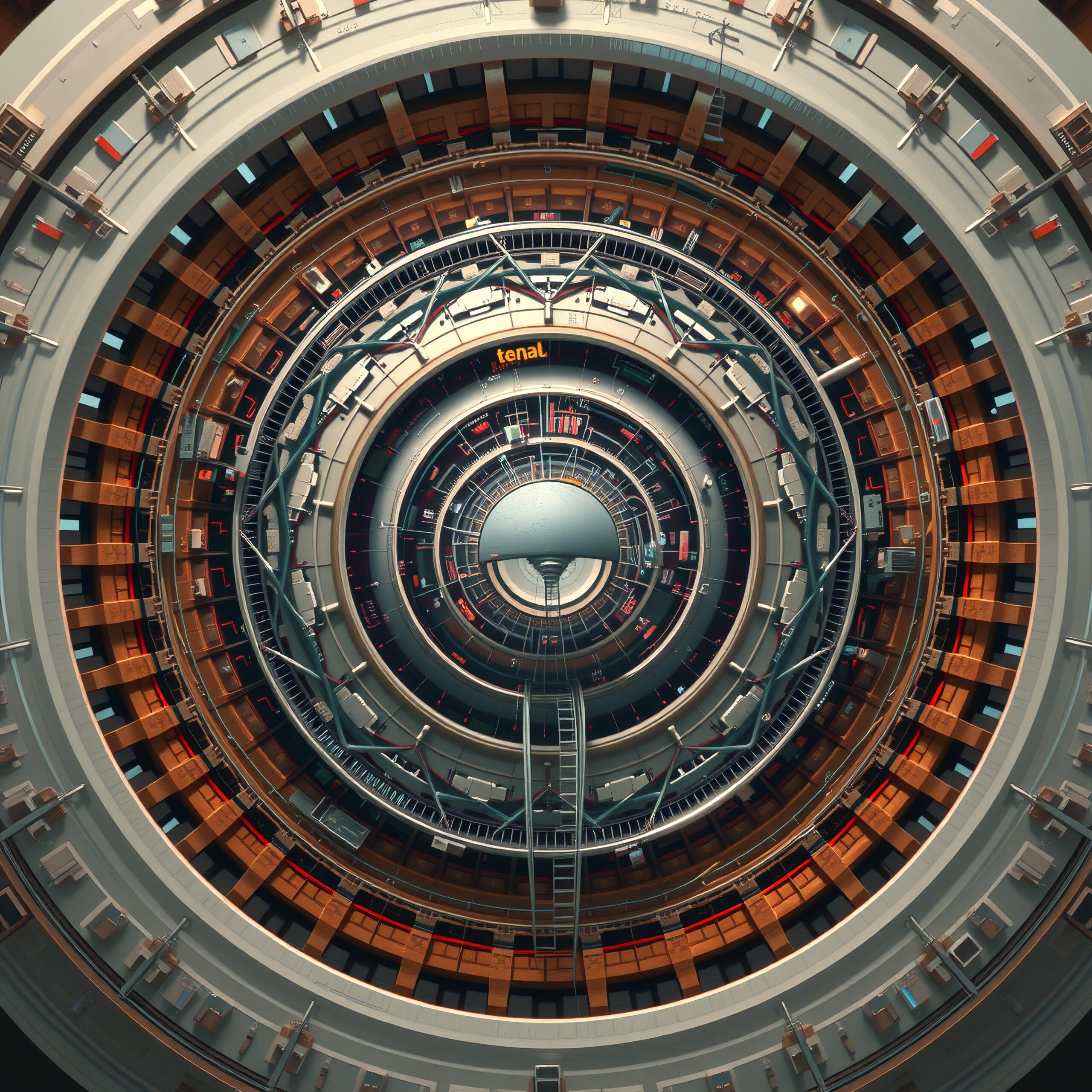 Complex Futuristic Concentric Architecture