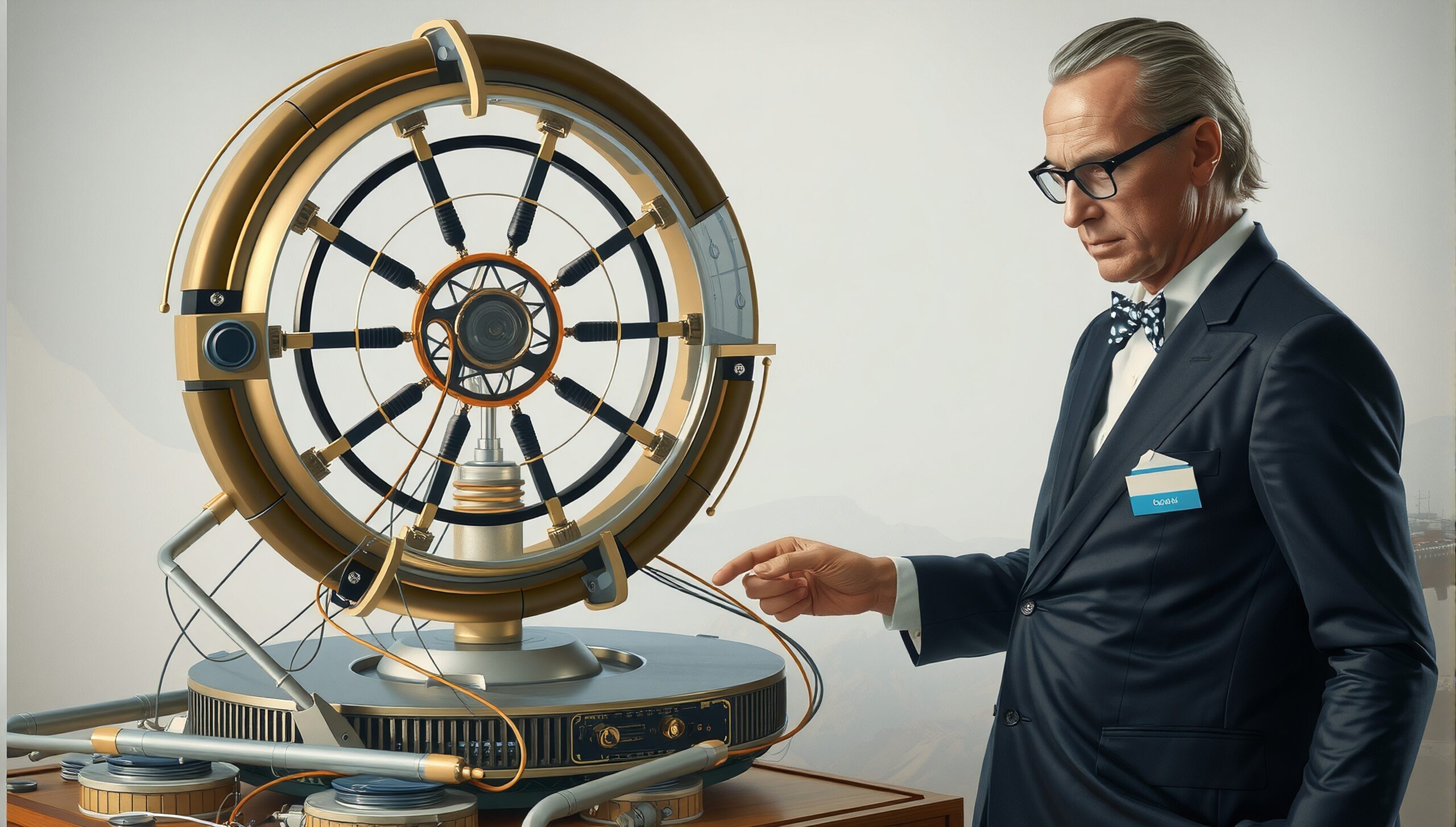 Futuristic Steampunk Scientist Experiment