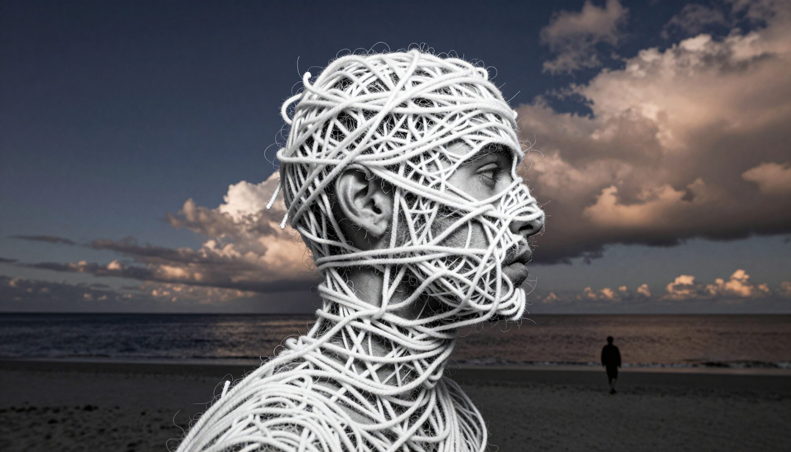 Entangled Thoughts by the Ocean