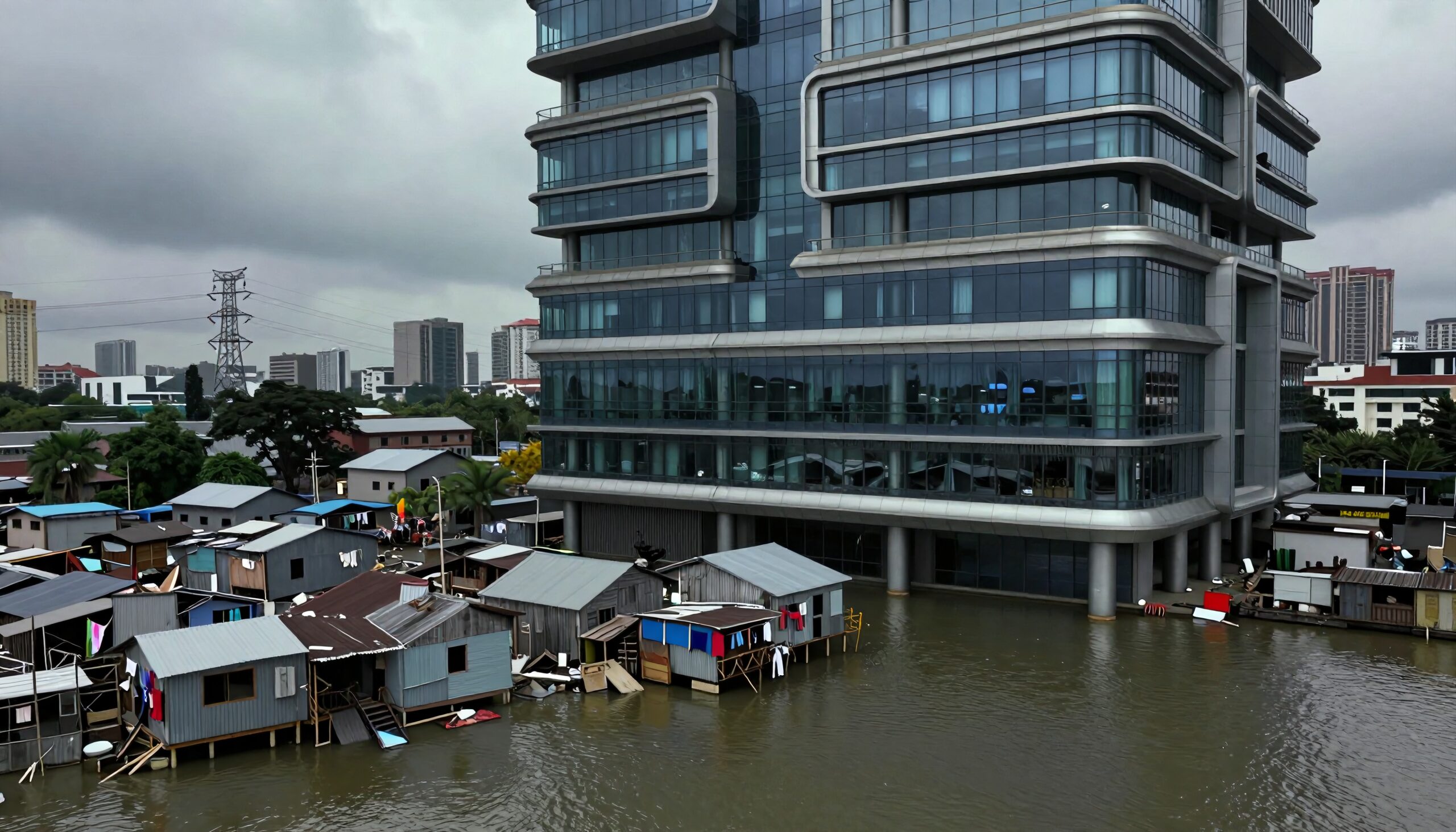 Urban Contrast Modern and Informal