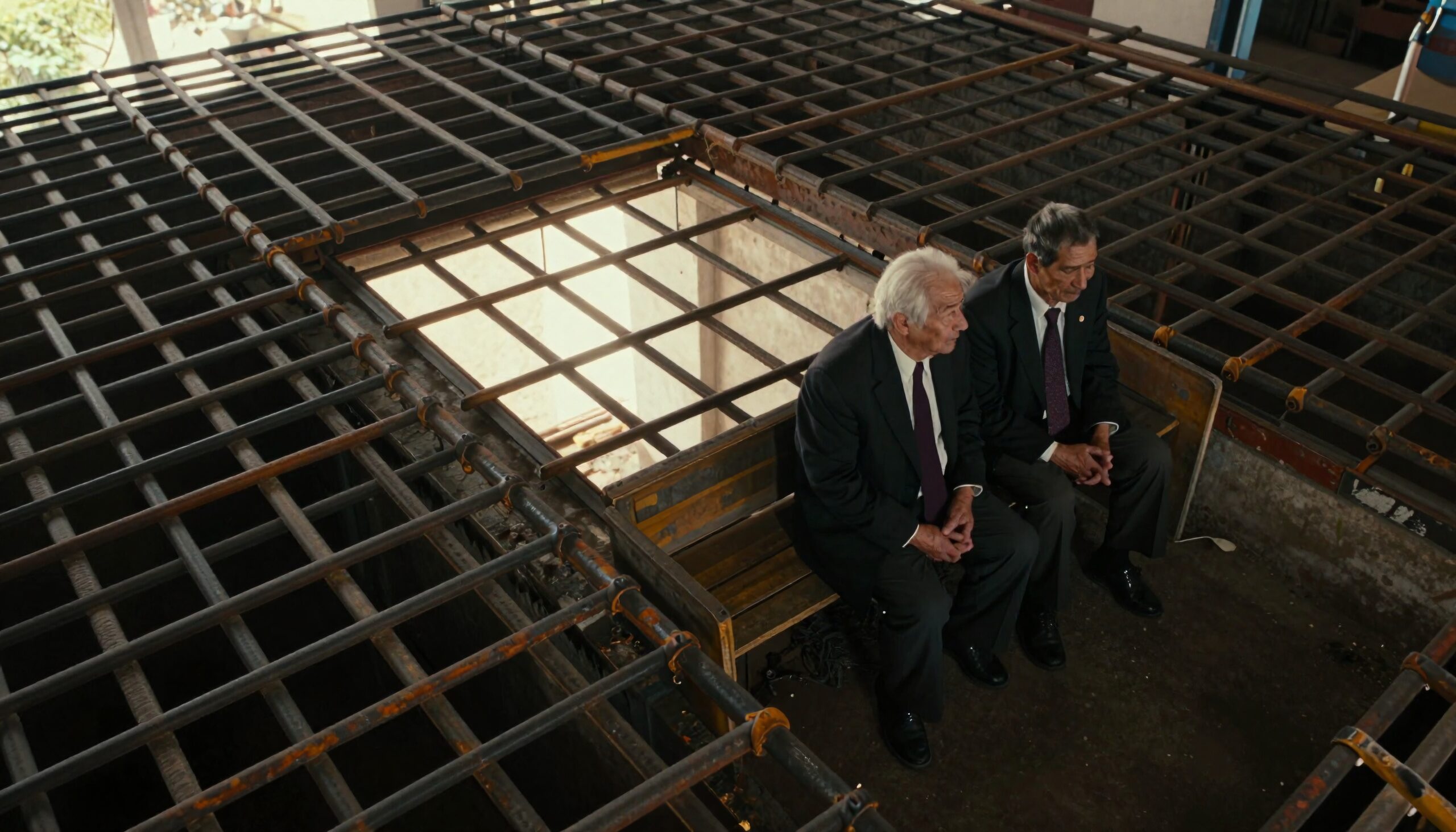 Contemplation Beneath the Metal Ceiling