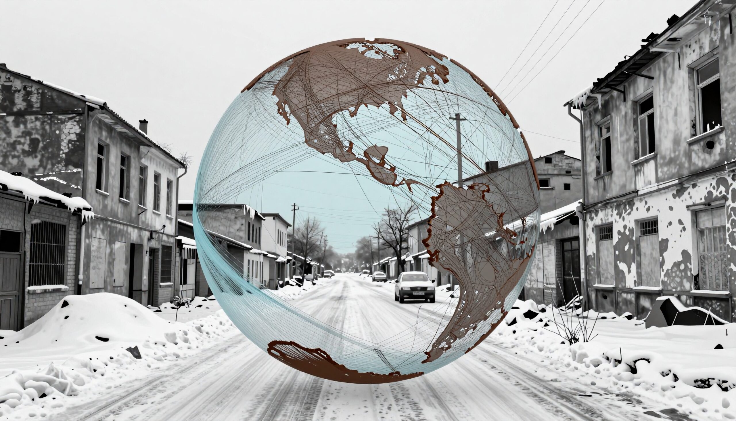 Global Connections in Winter Scene