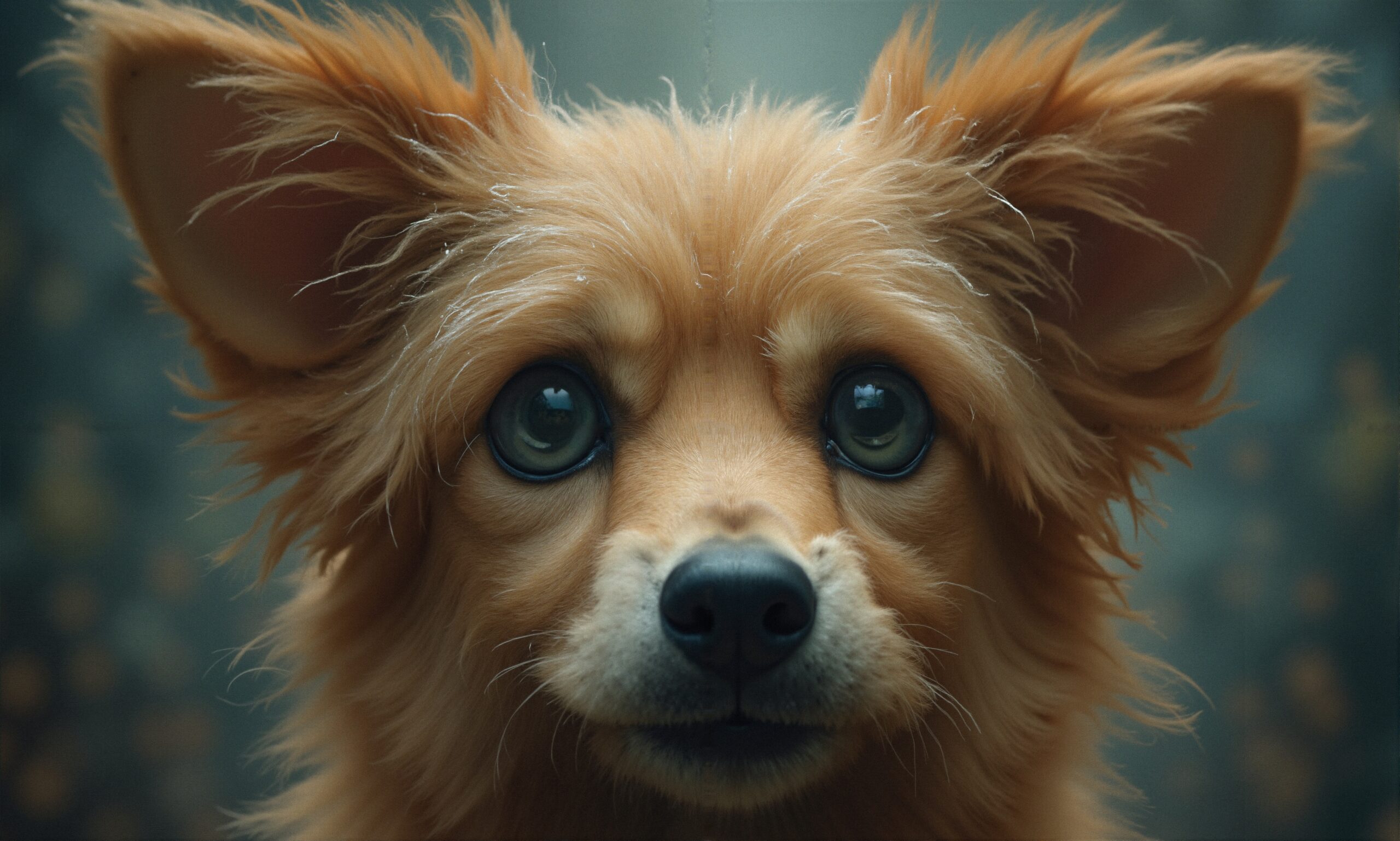 Cute Fluffy Dog Close-Up