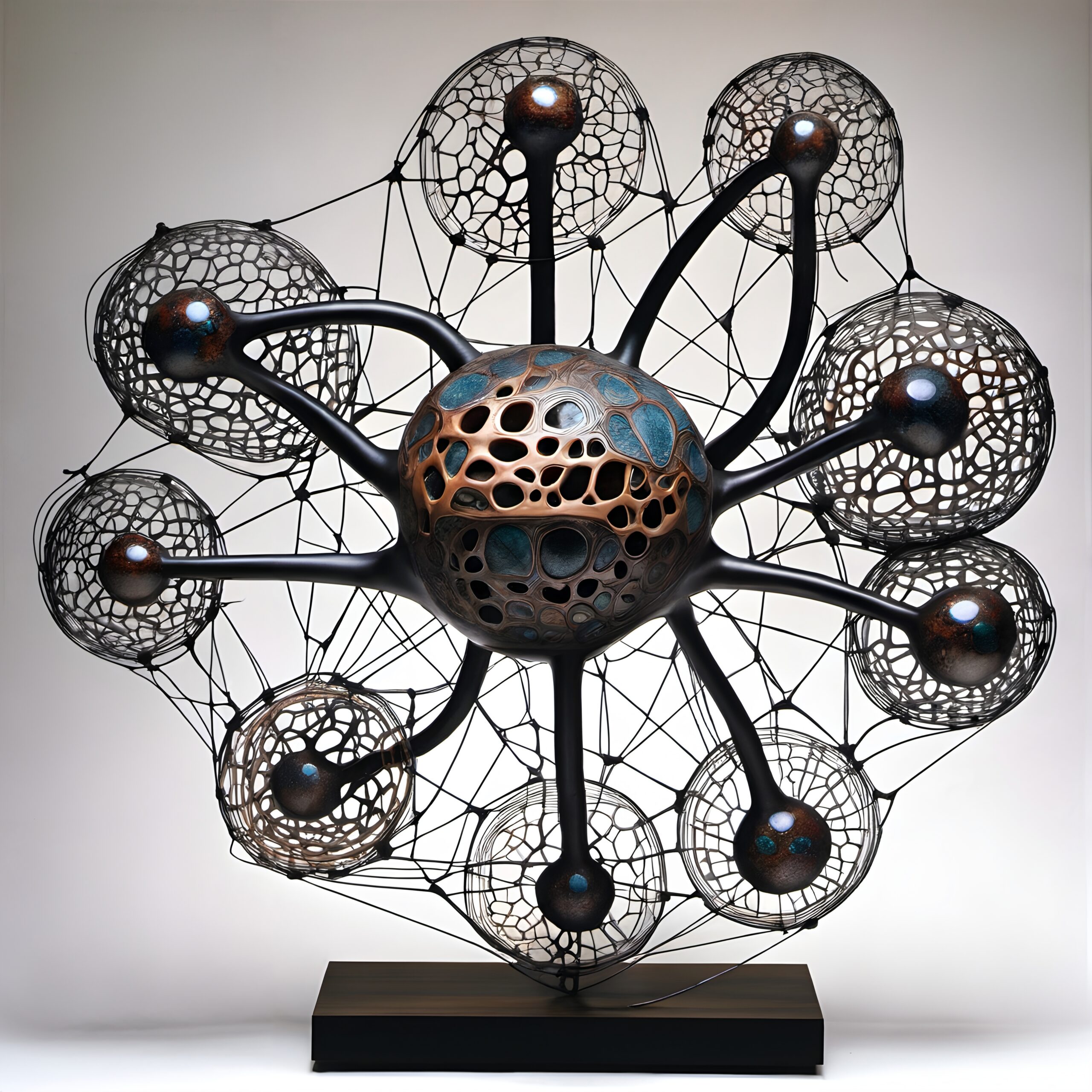 Entrancing Futuristic Orb Sculpture