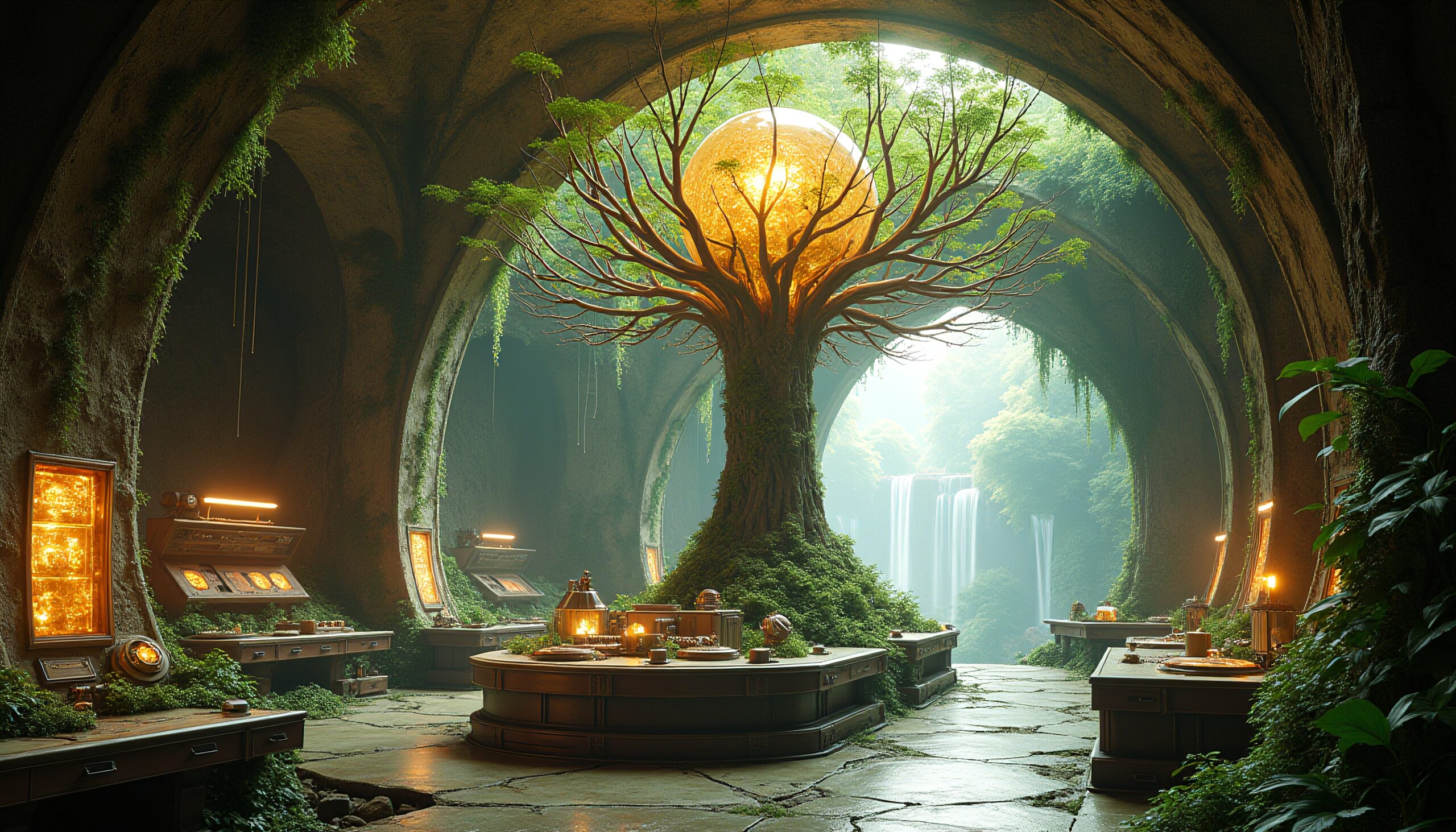 Enchanted Underground Botanical Sanctuary