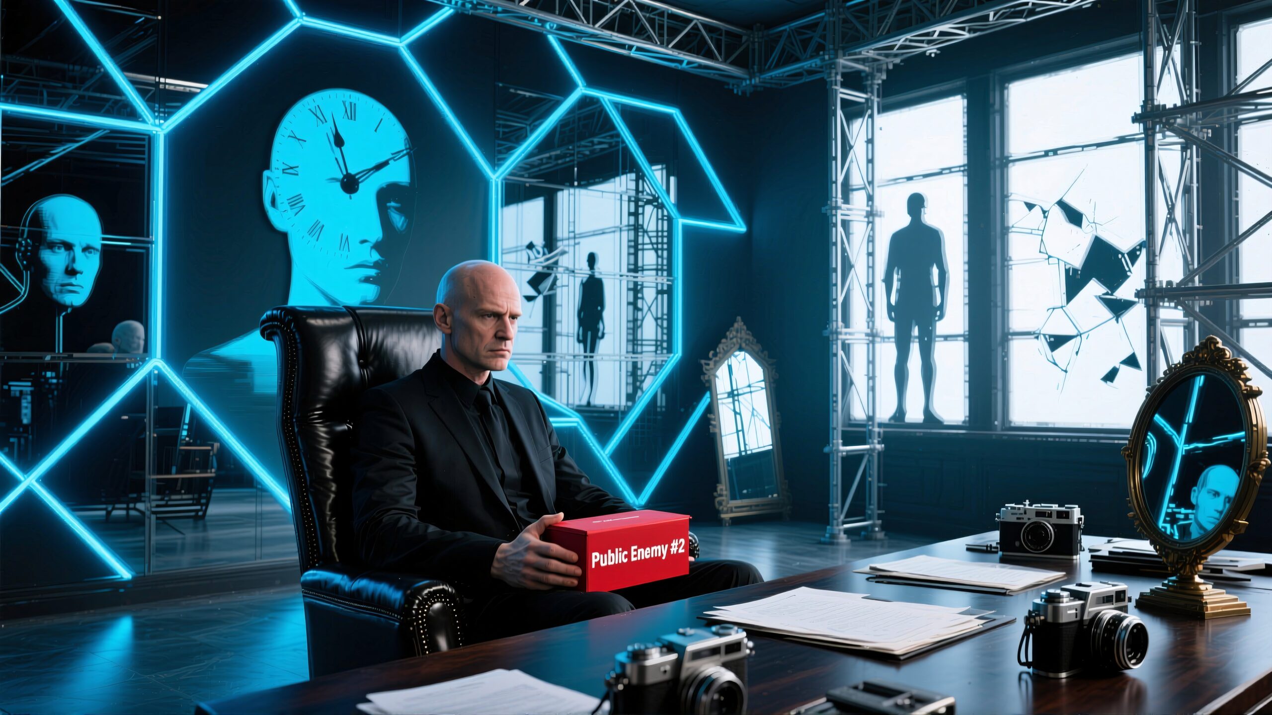 Surveillance and Mystery Room Scene