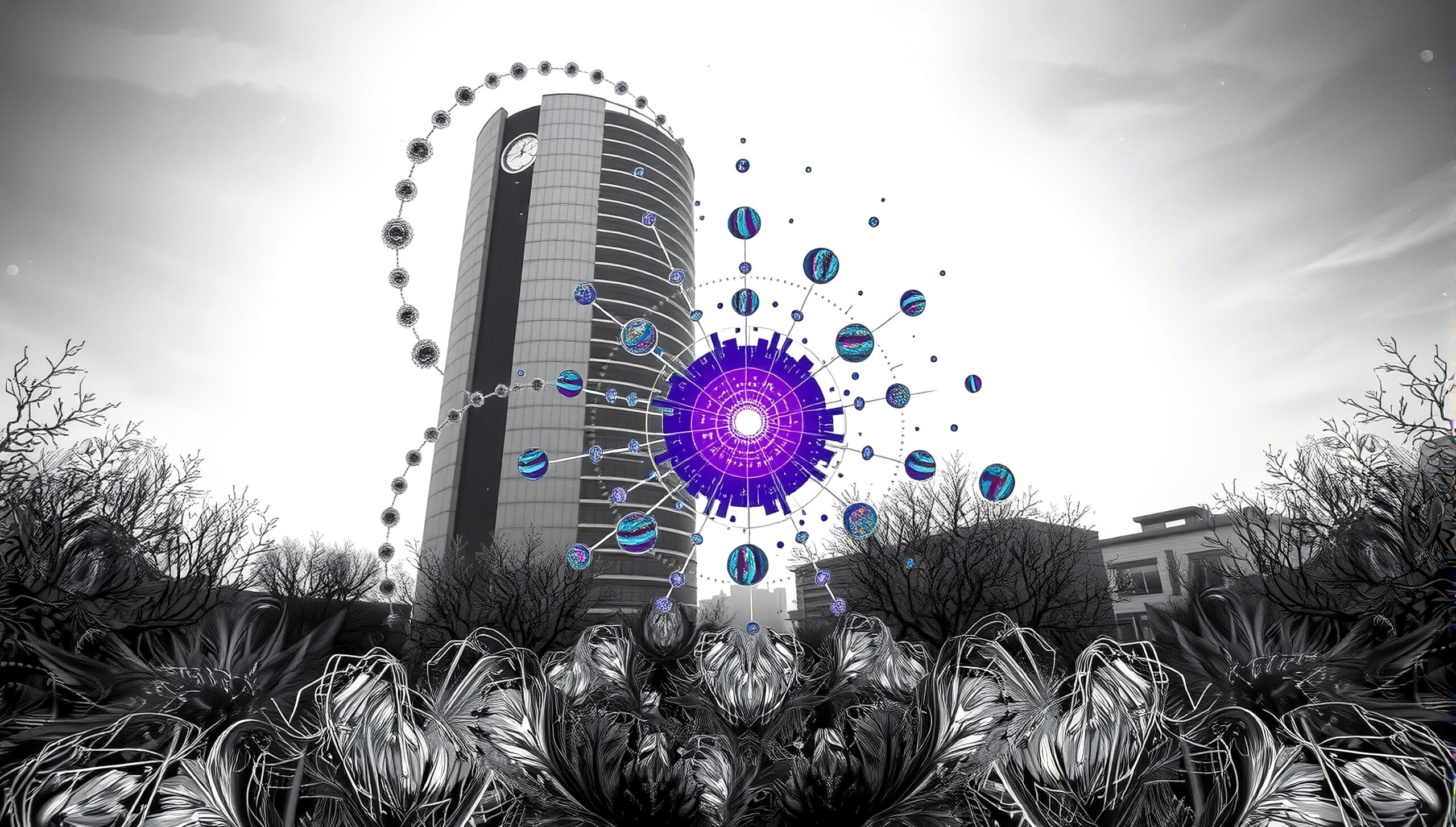 Futuristic Urban Nature Fusion