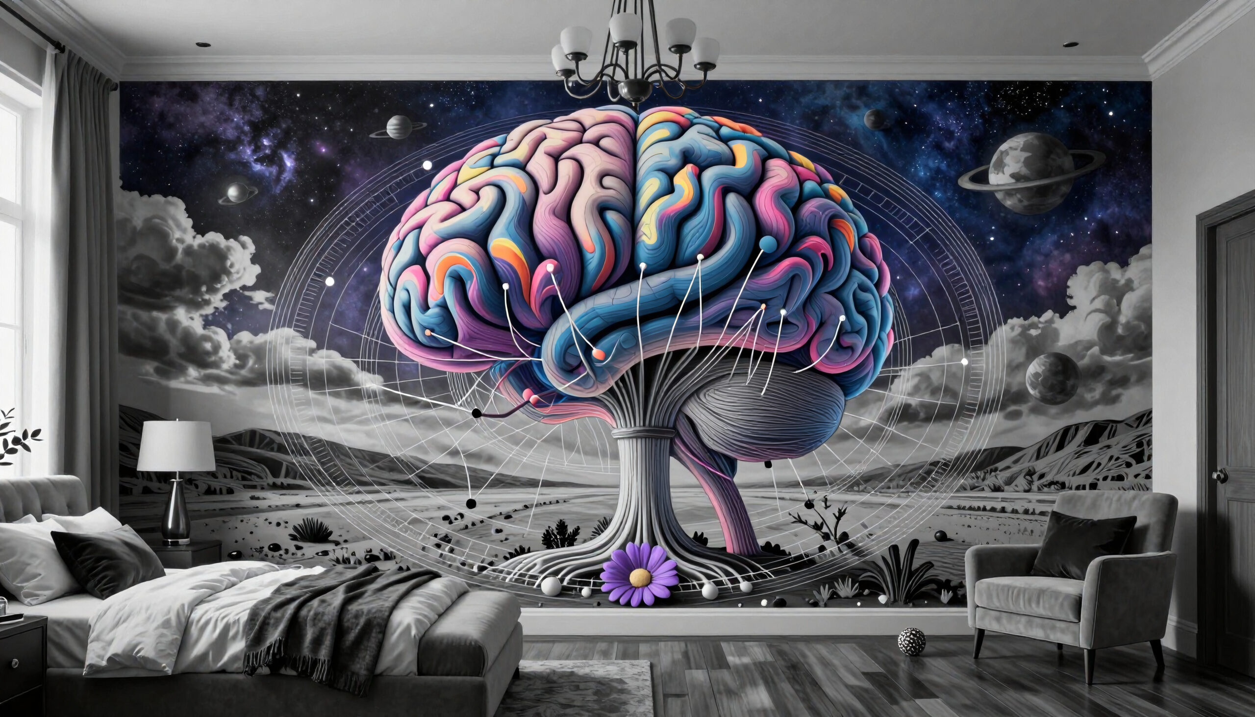 Abstract Neuroscience Wall Art