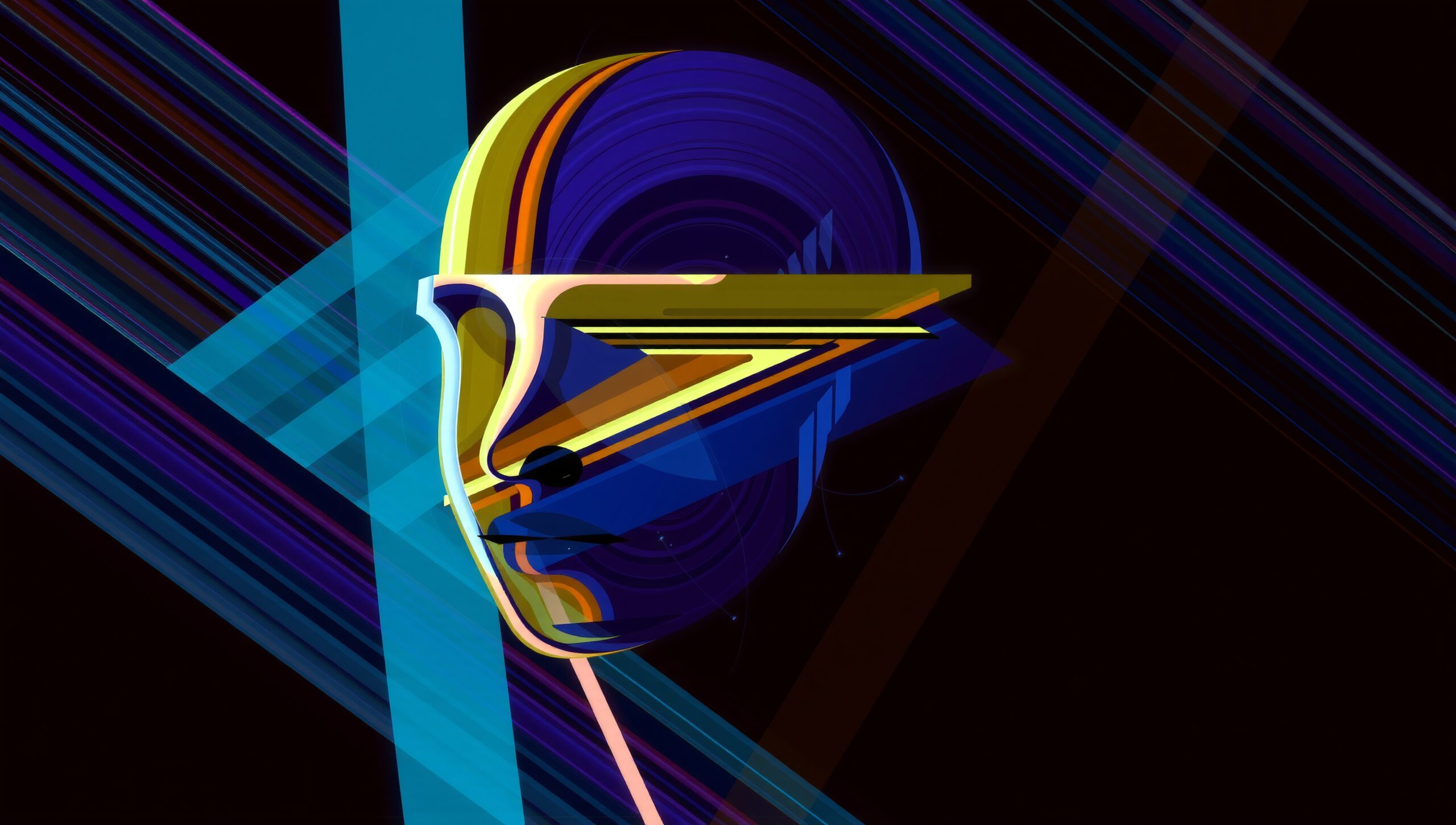 Futuristic Cybernetic Face Art