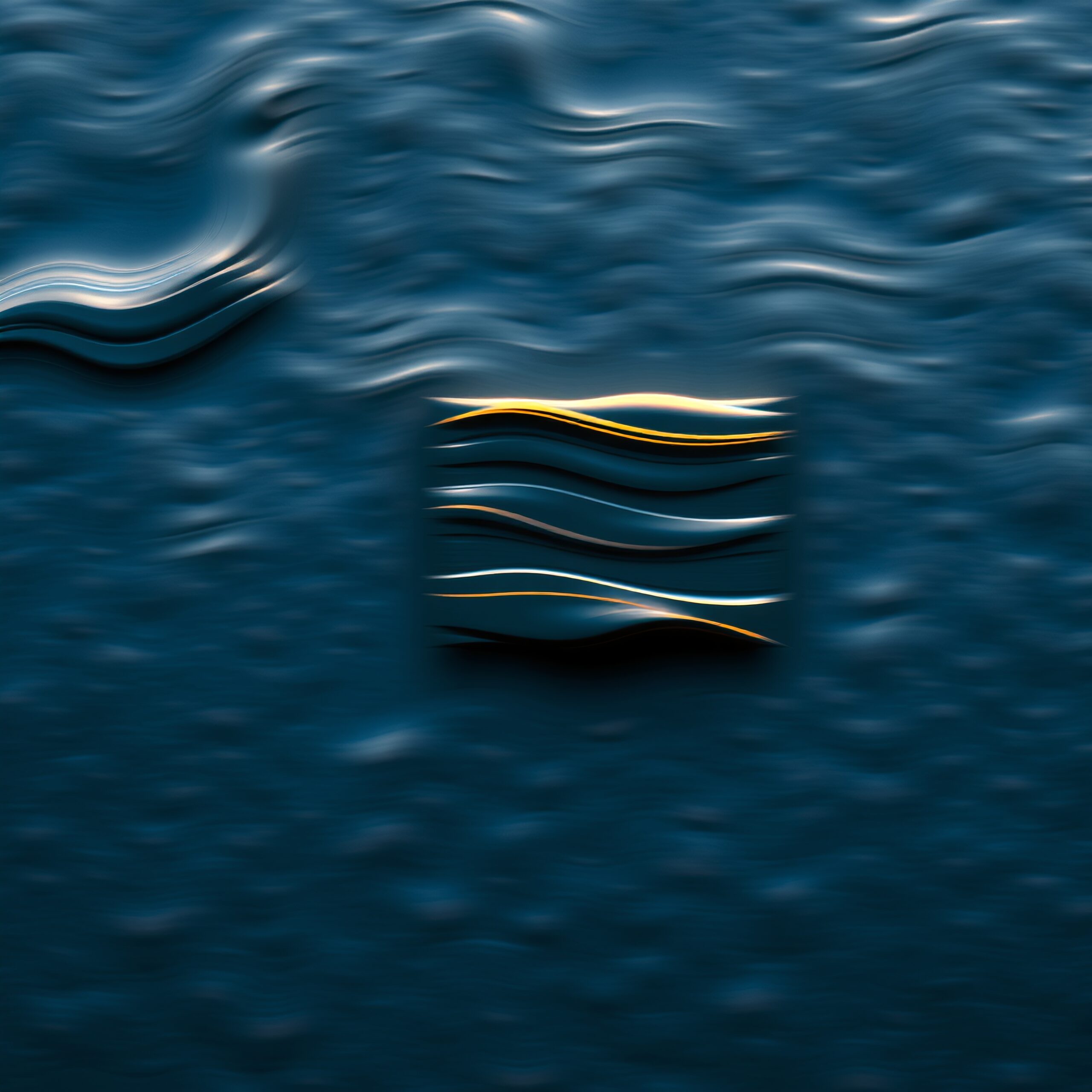 Abstract Waves with Vibrant Highlights