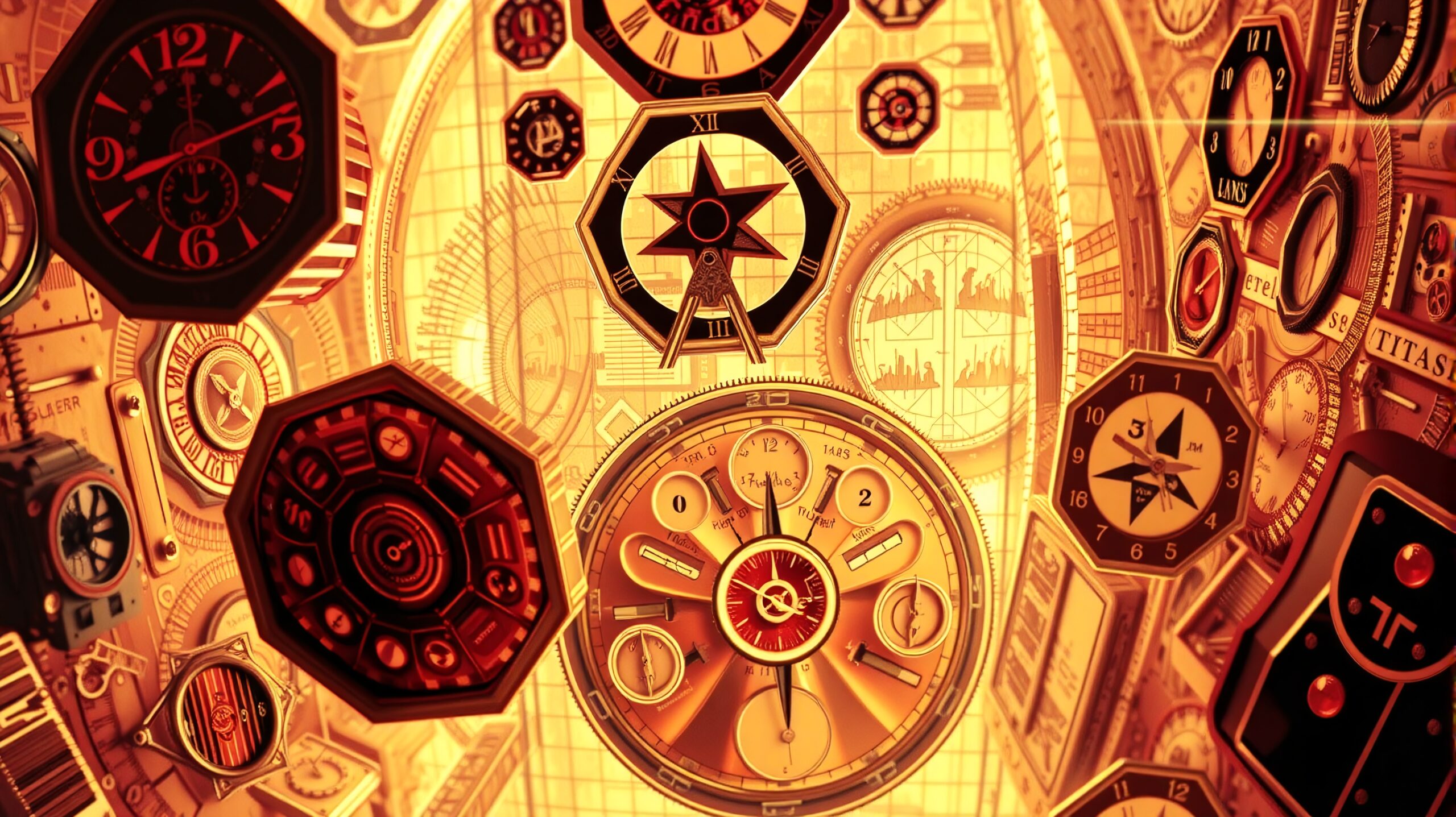 Timeless Clocks Illustration