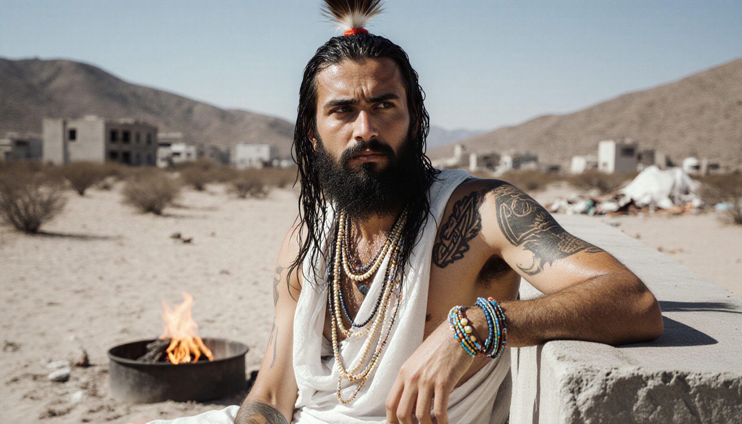 Mystical Desert Nomad Portrait