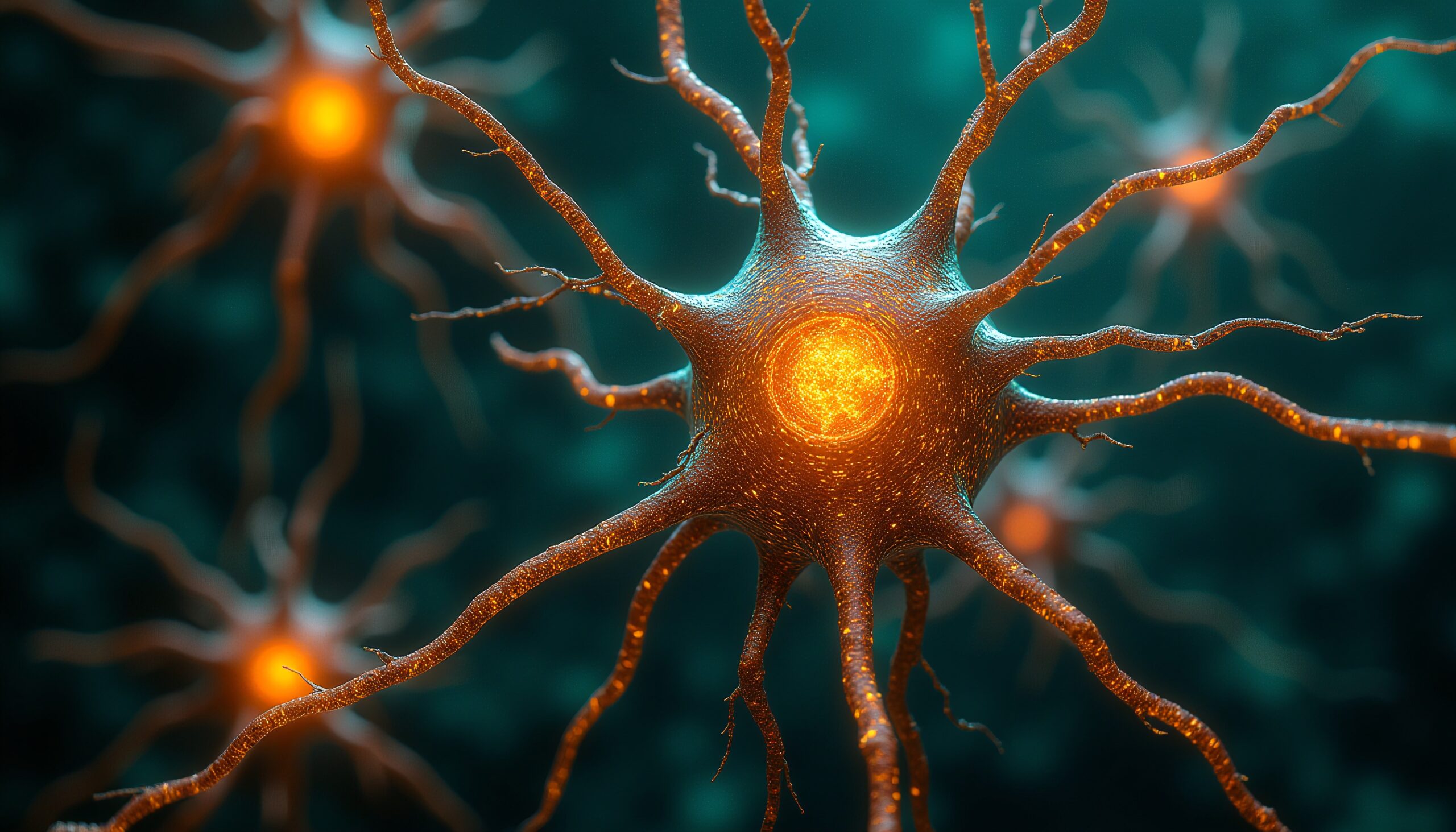 Vibrant Neural Connections in Focus