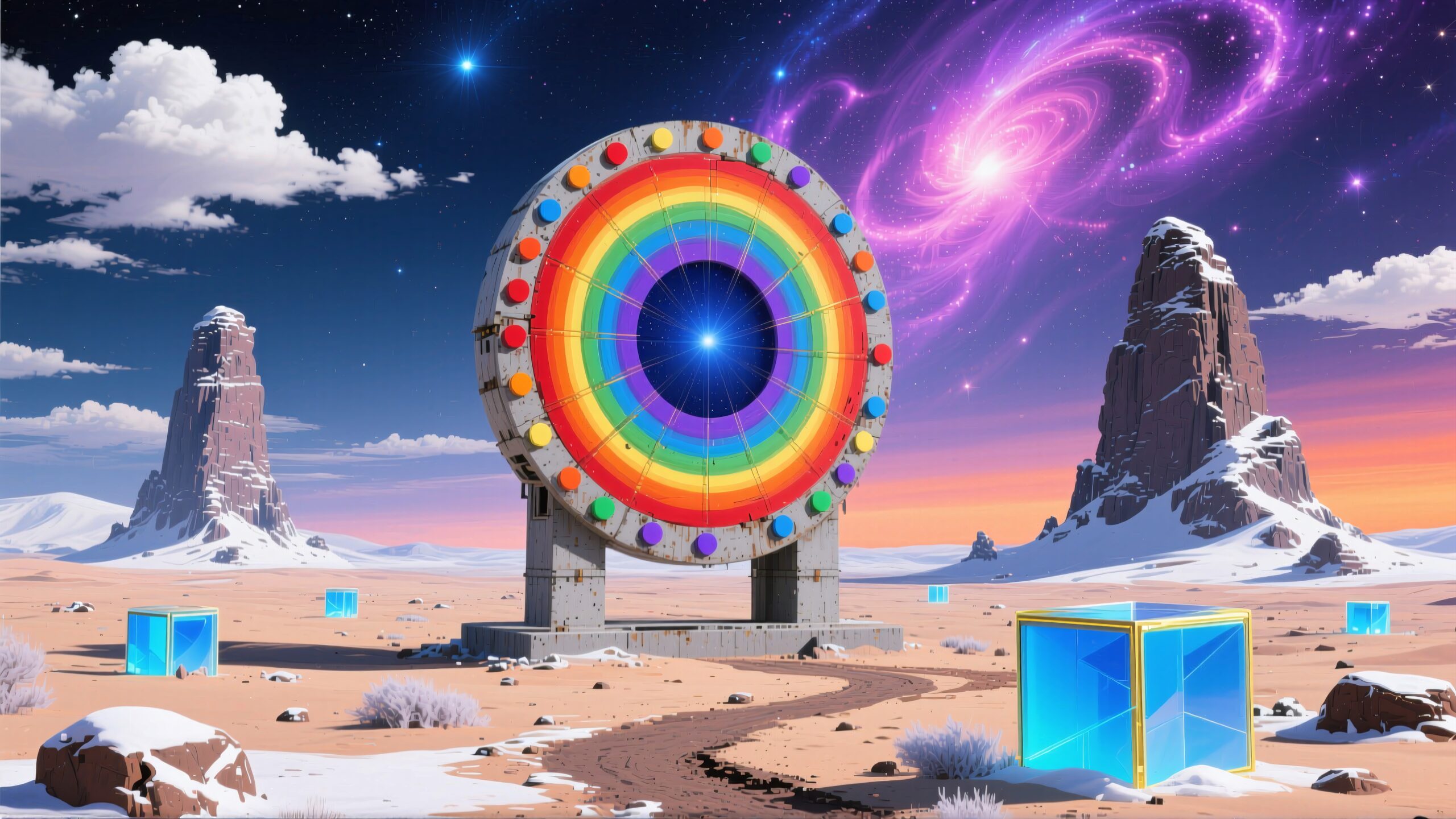 Cosmic Desert Wheel View
