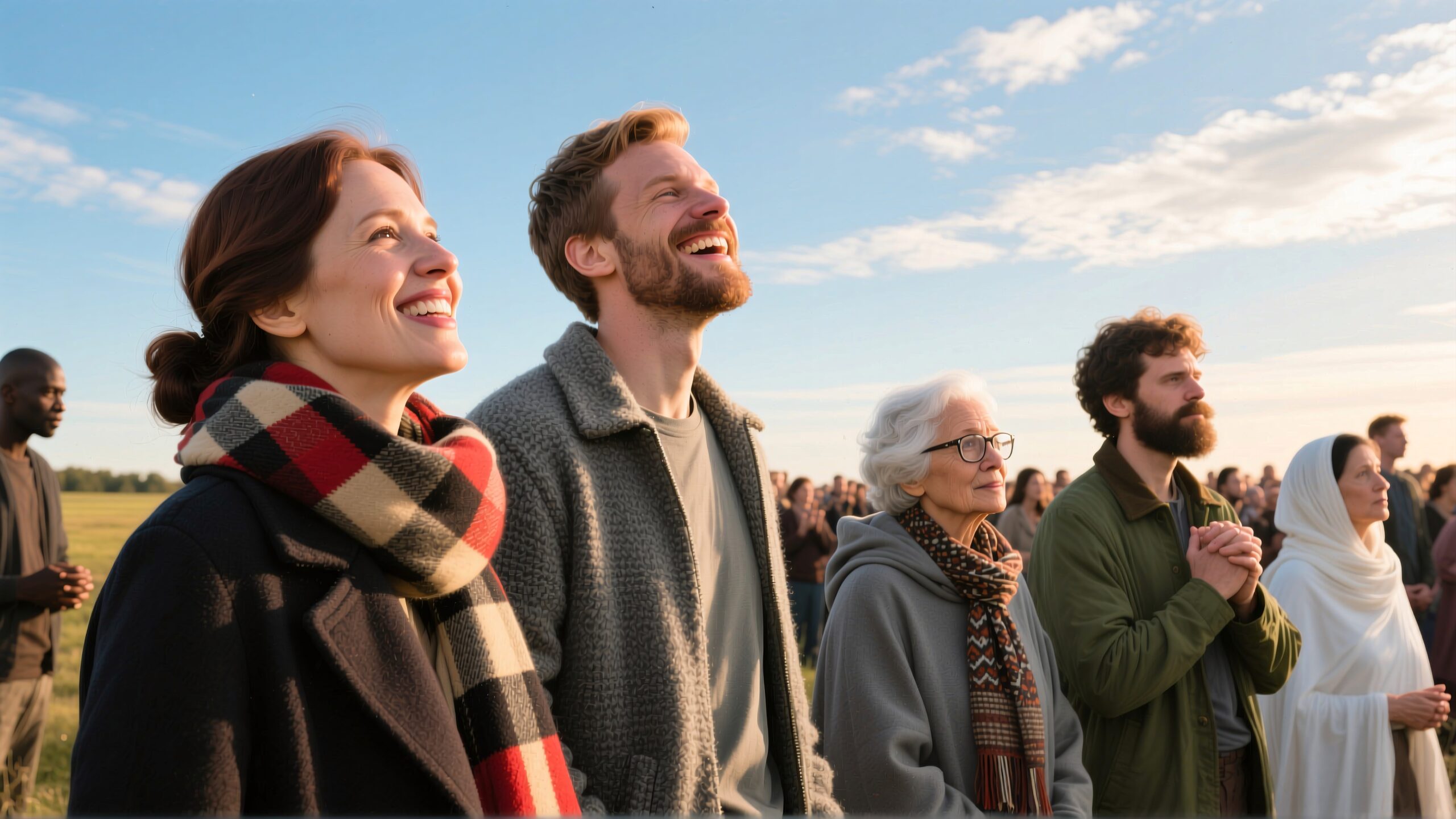 Joyful Gathering Under Open Sky