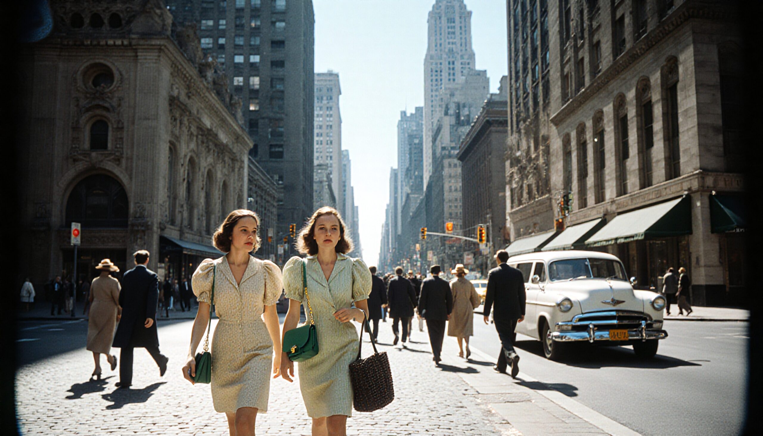 Vintage City Life Walkway Captured