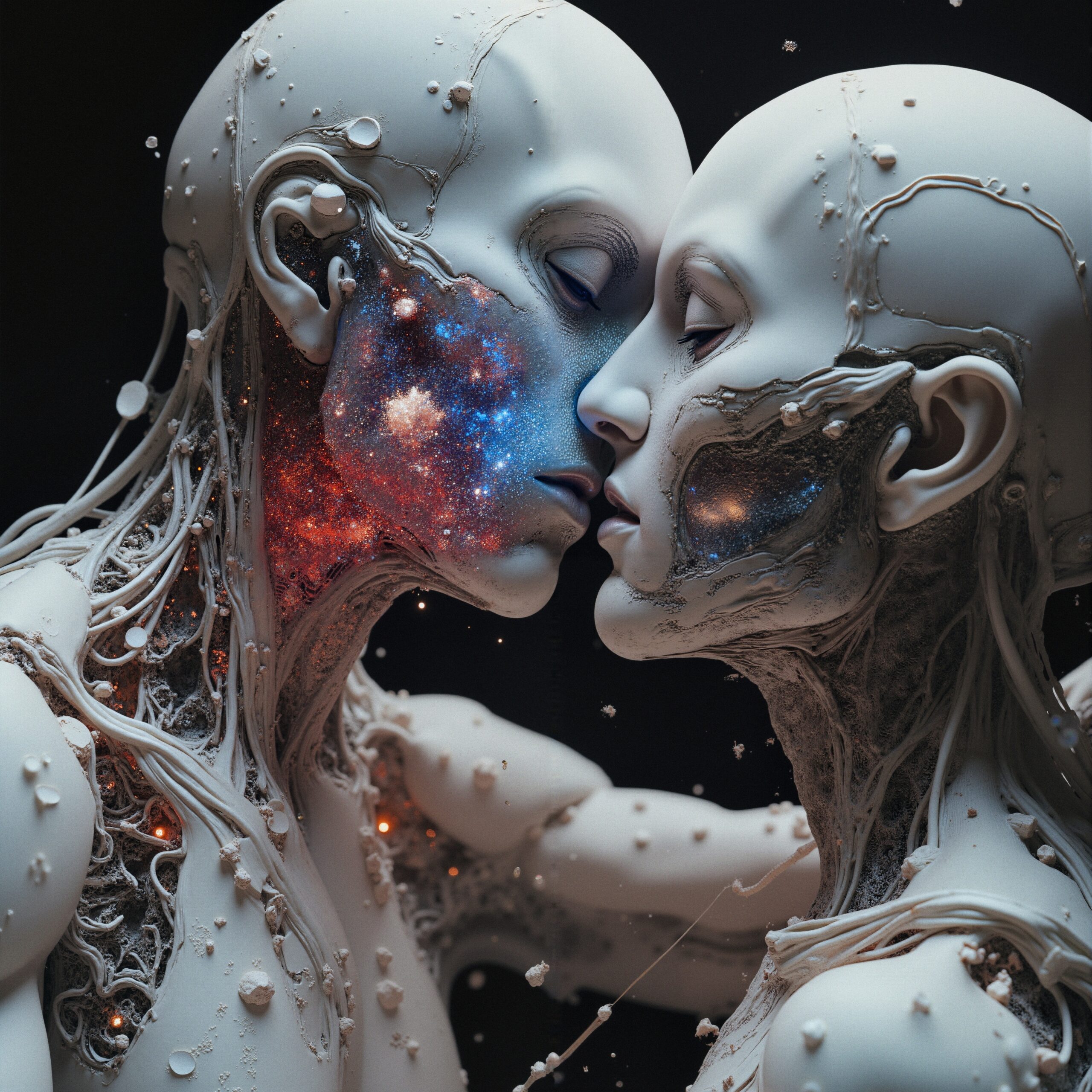 Galactic Lovers in Embrace