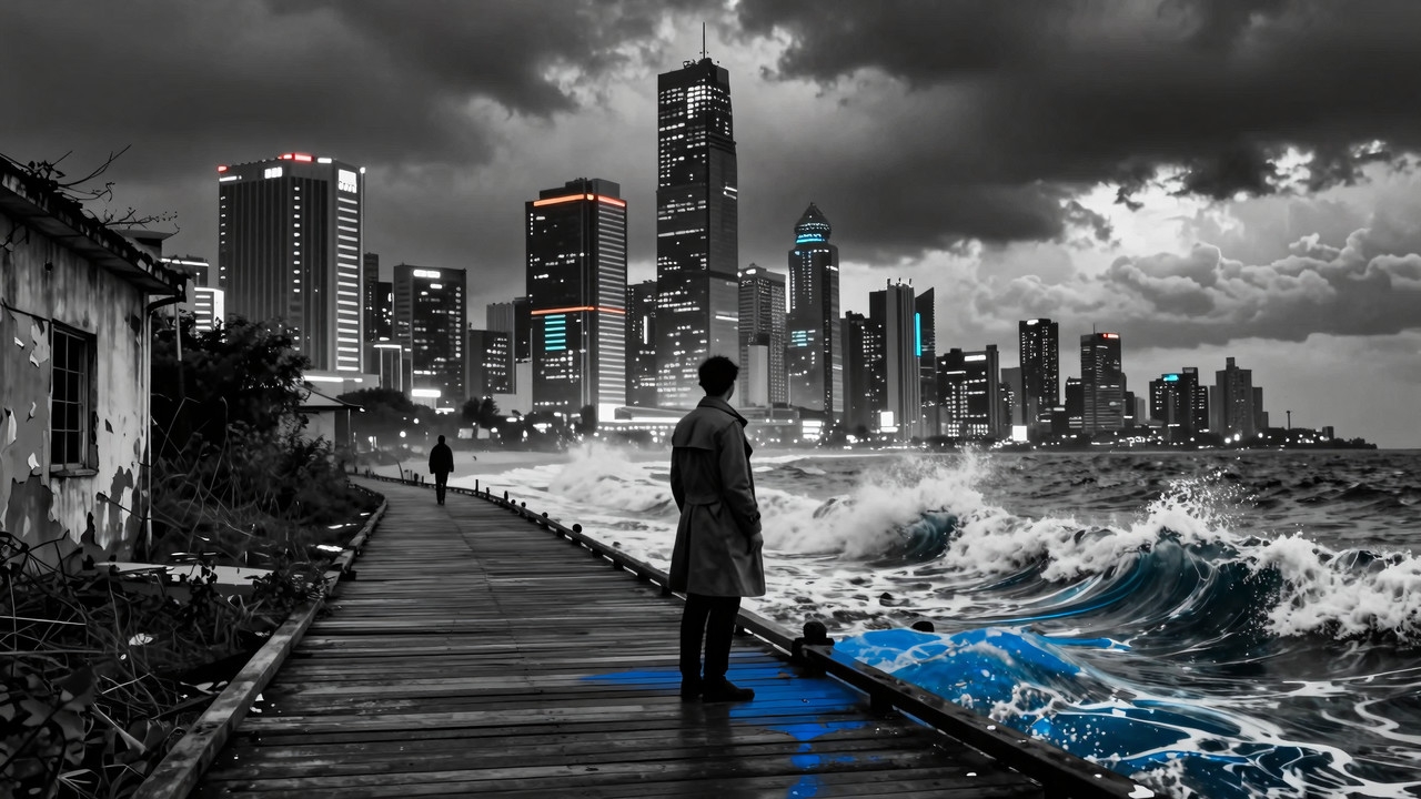 Neon City By The Sea