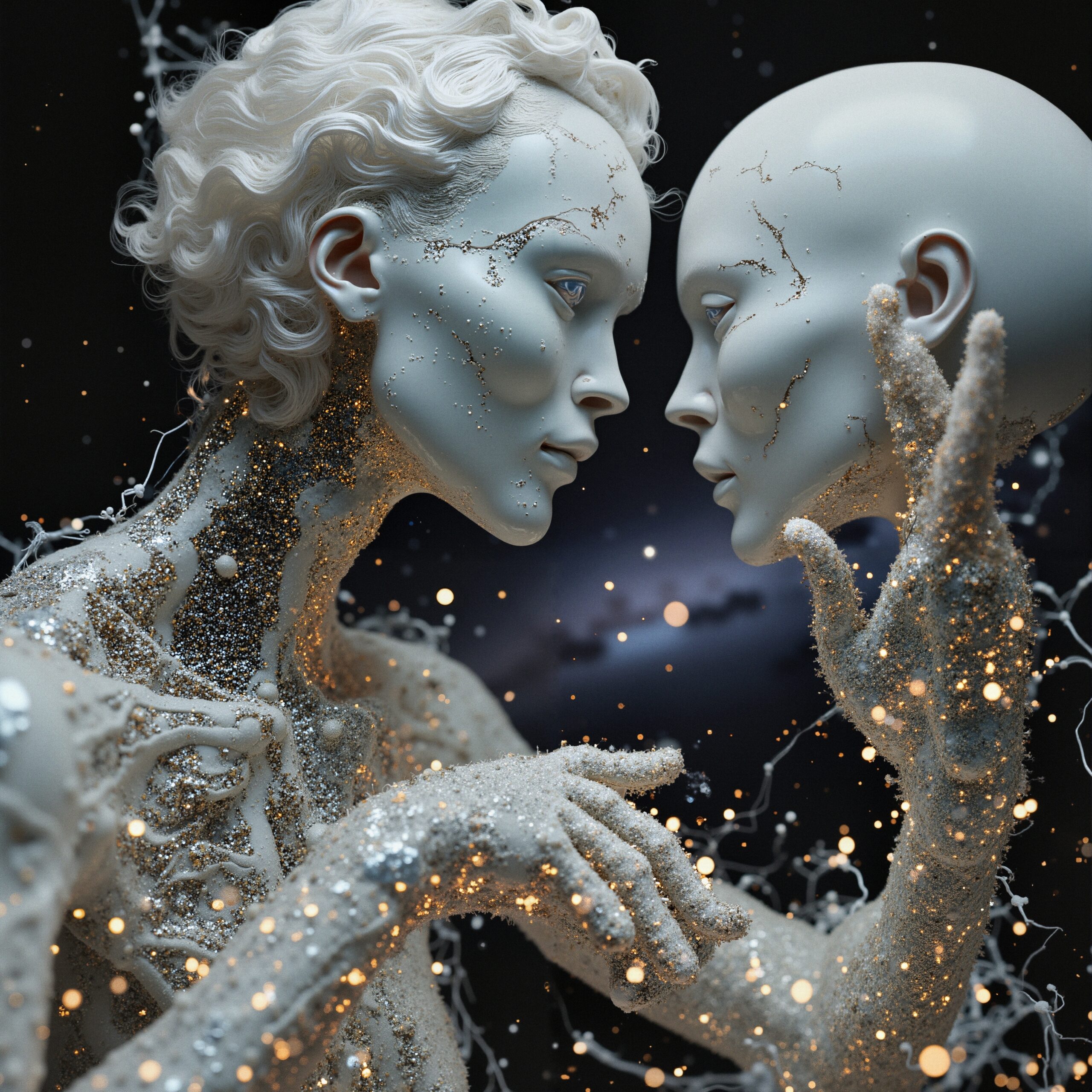 Ethereal Cosmic Connection Artistry