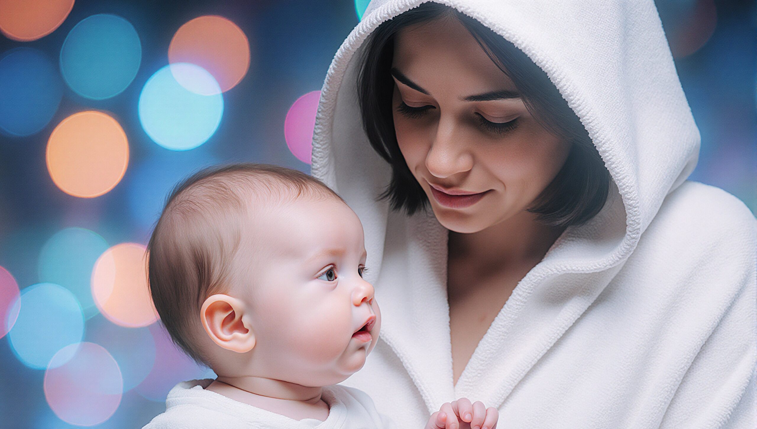 Mother and Baby Gentle Bond
