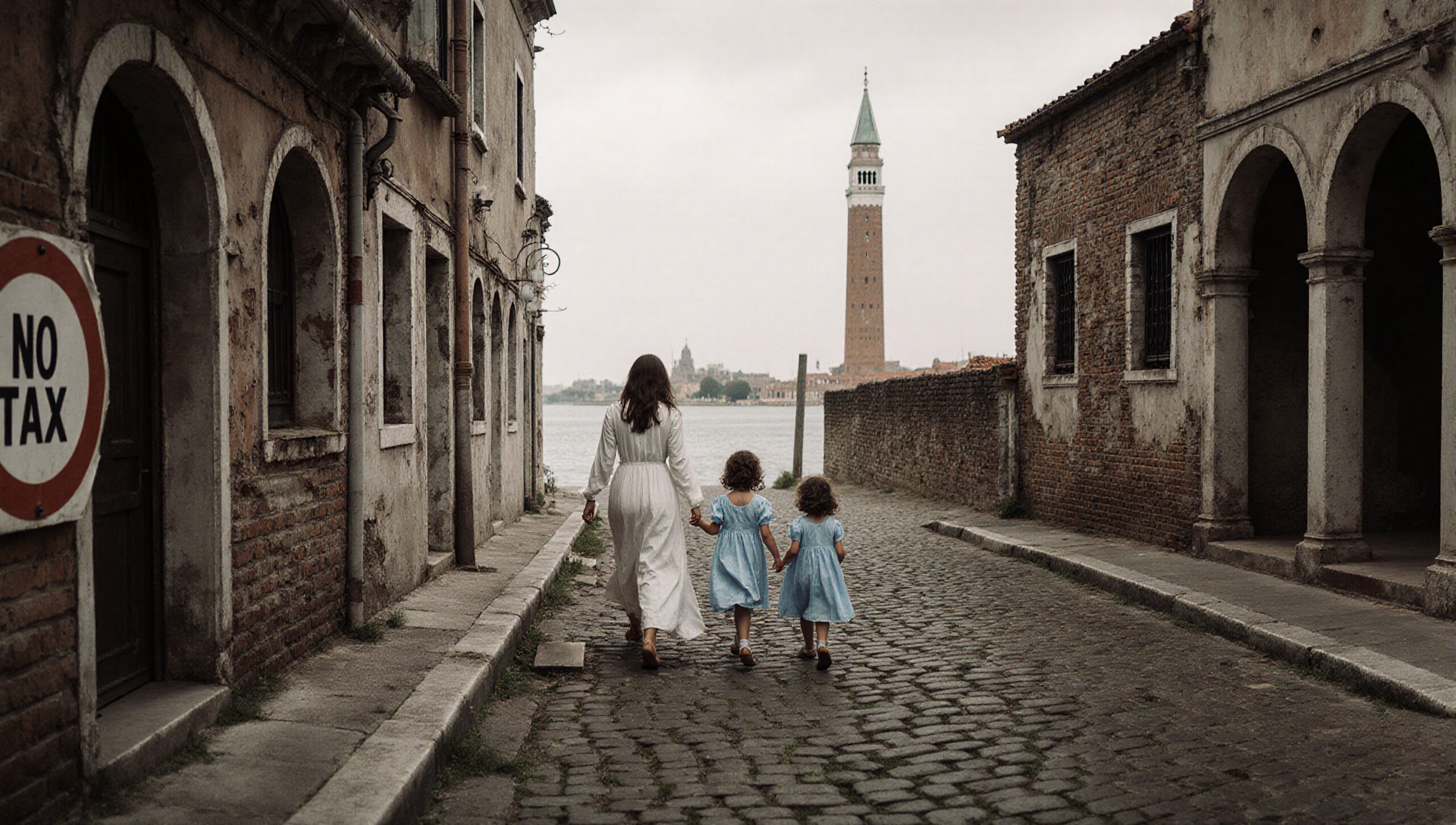 Walking in an Old Town