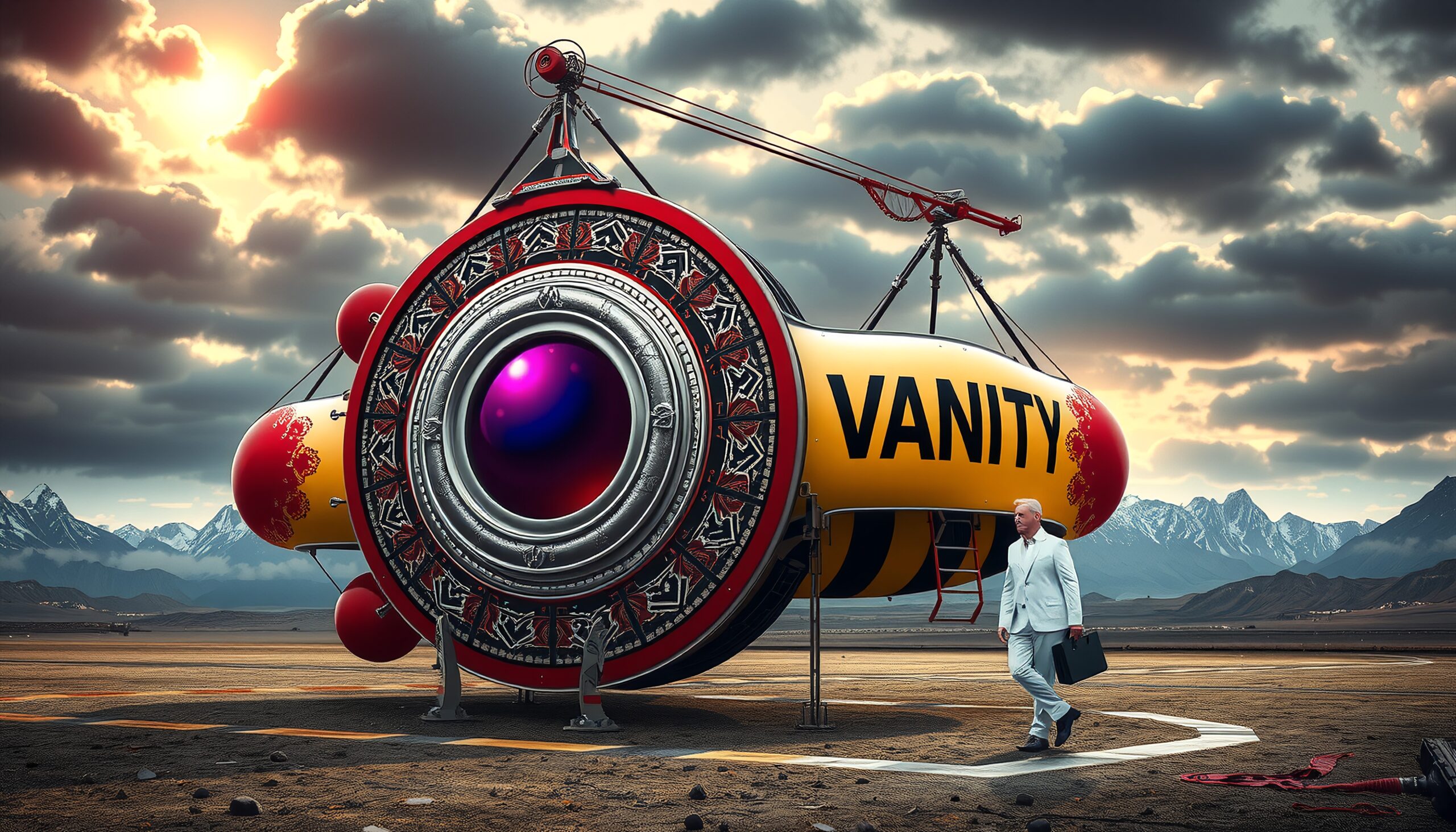 Futuristic Vanity Space Exploration