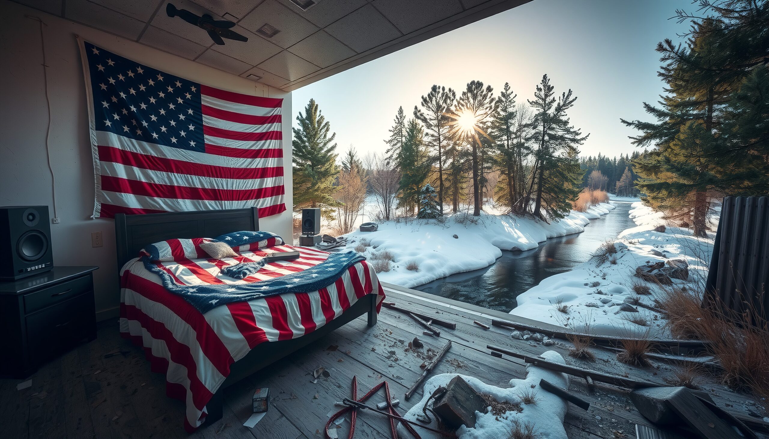 Open Bedroom View into Nature