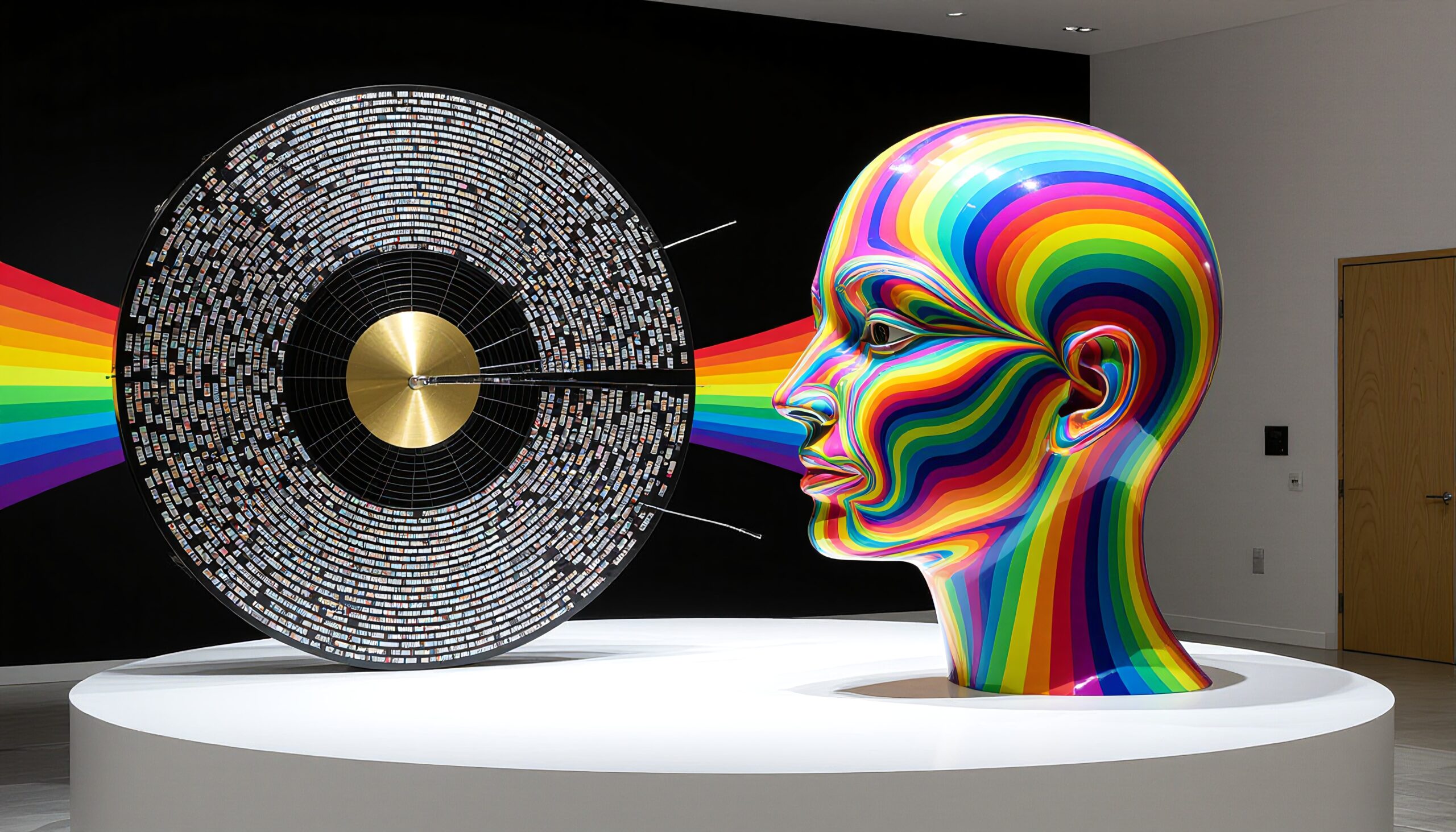 Rainbow Spectrum Meets Human Head